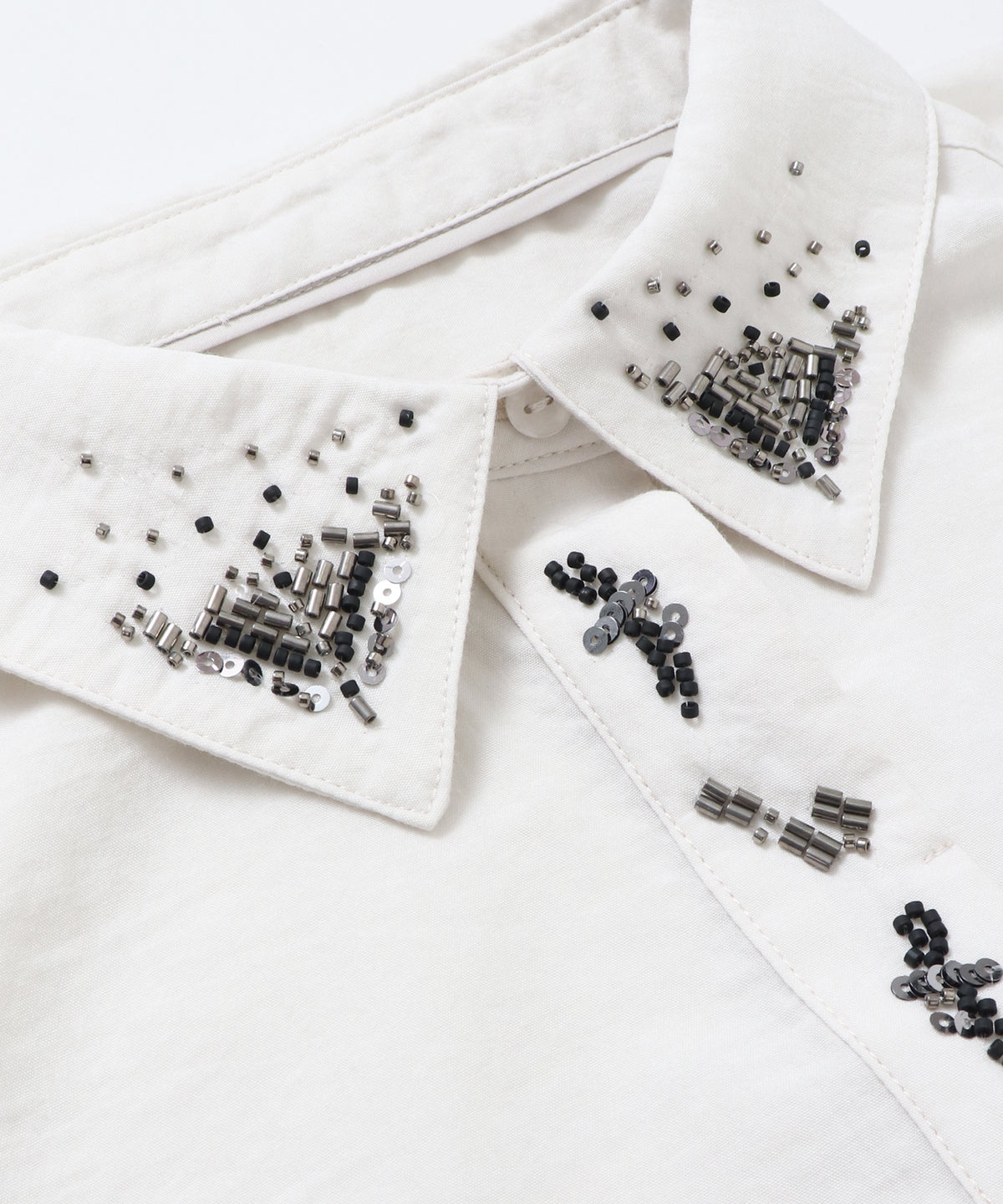 BEADED EMBROIDERED SHIRT