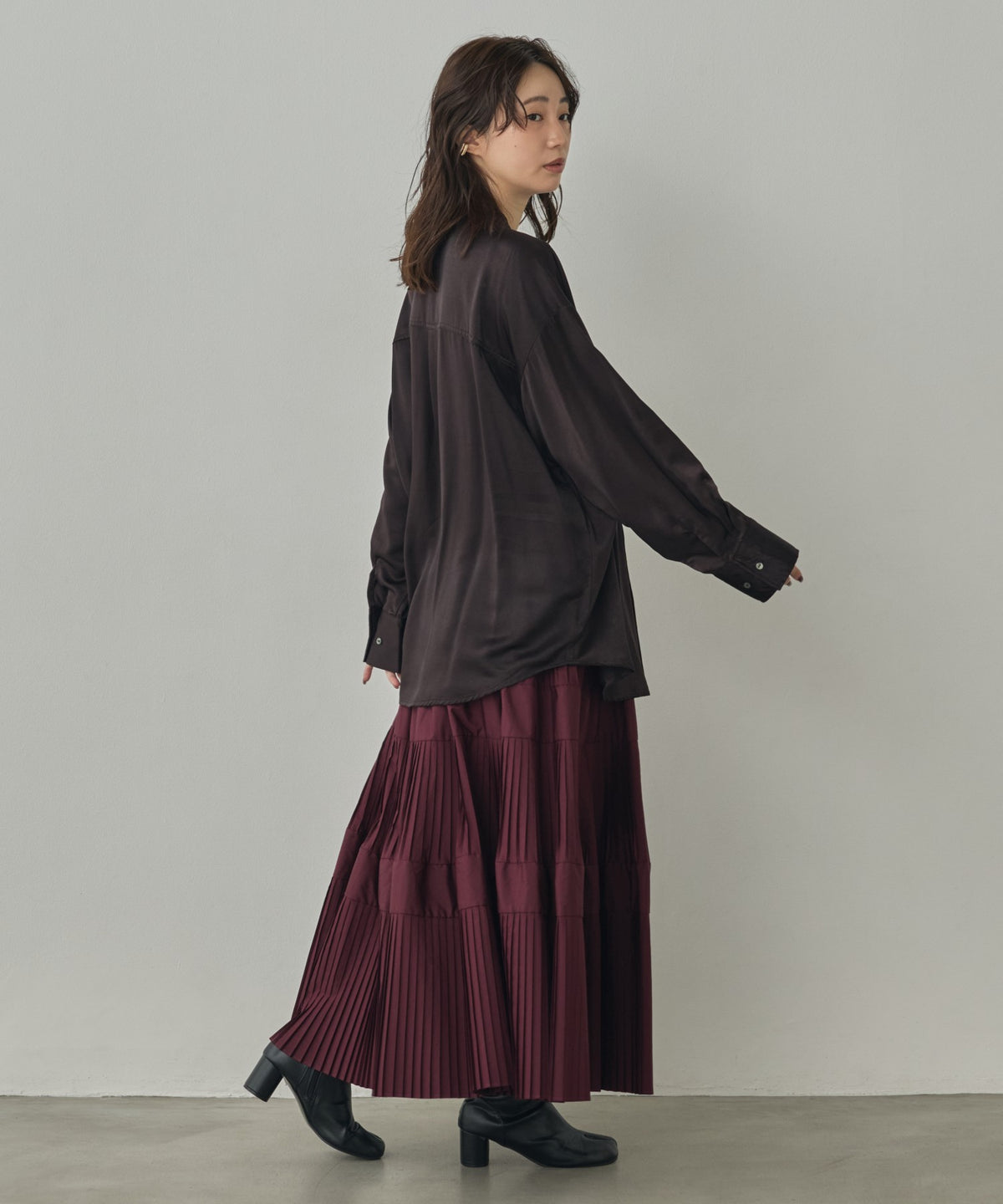 2-WAY CUPRA-LIKE BAND COLLAR SHIRT