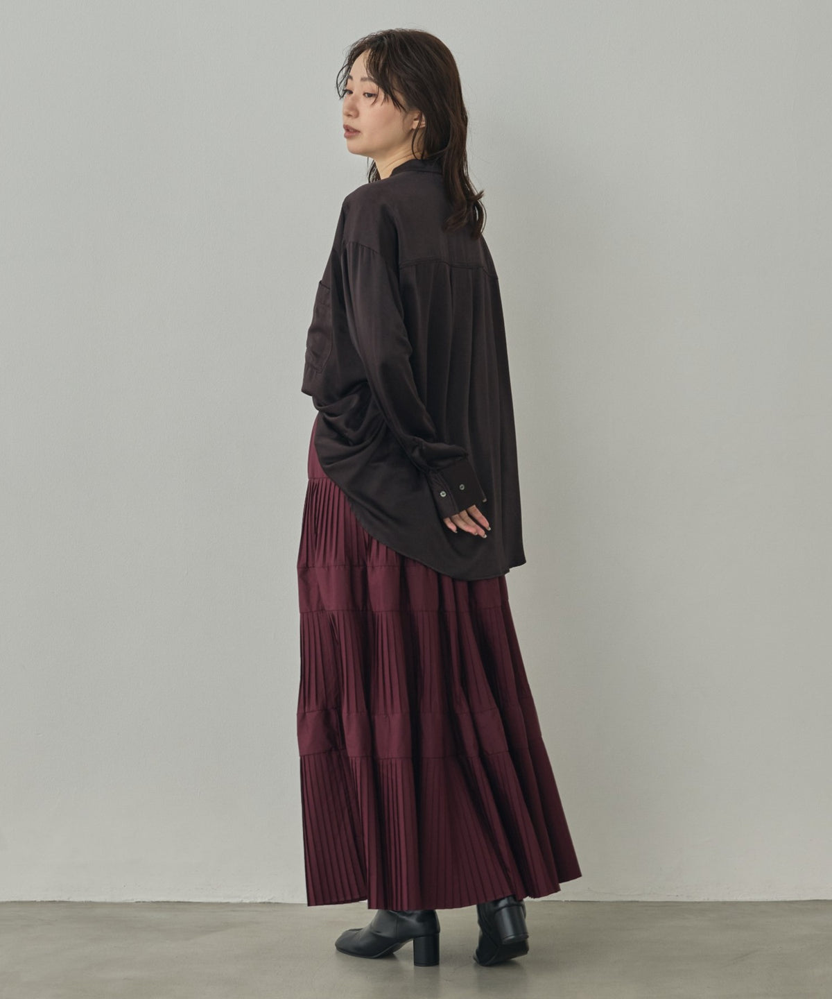 2-WAY CUPRA-LIKE BAND COLLAR SHIRT