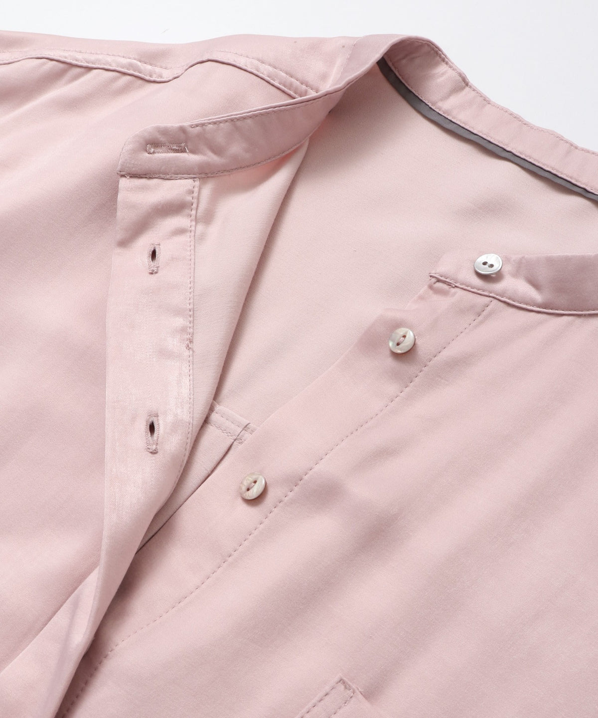 2-WAY CUPRA-LIKE BAND COLLAR SHIRT
