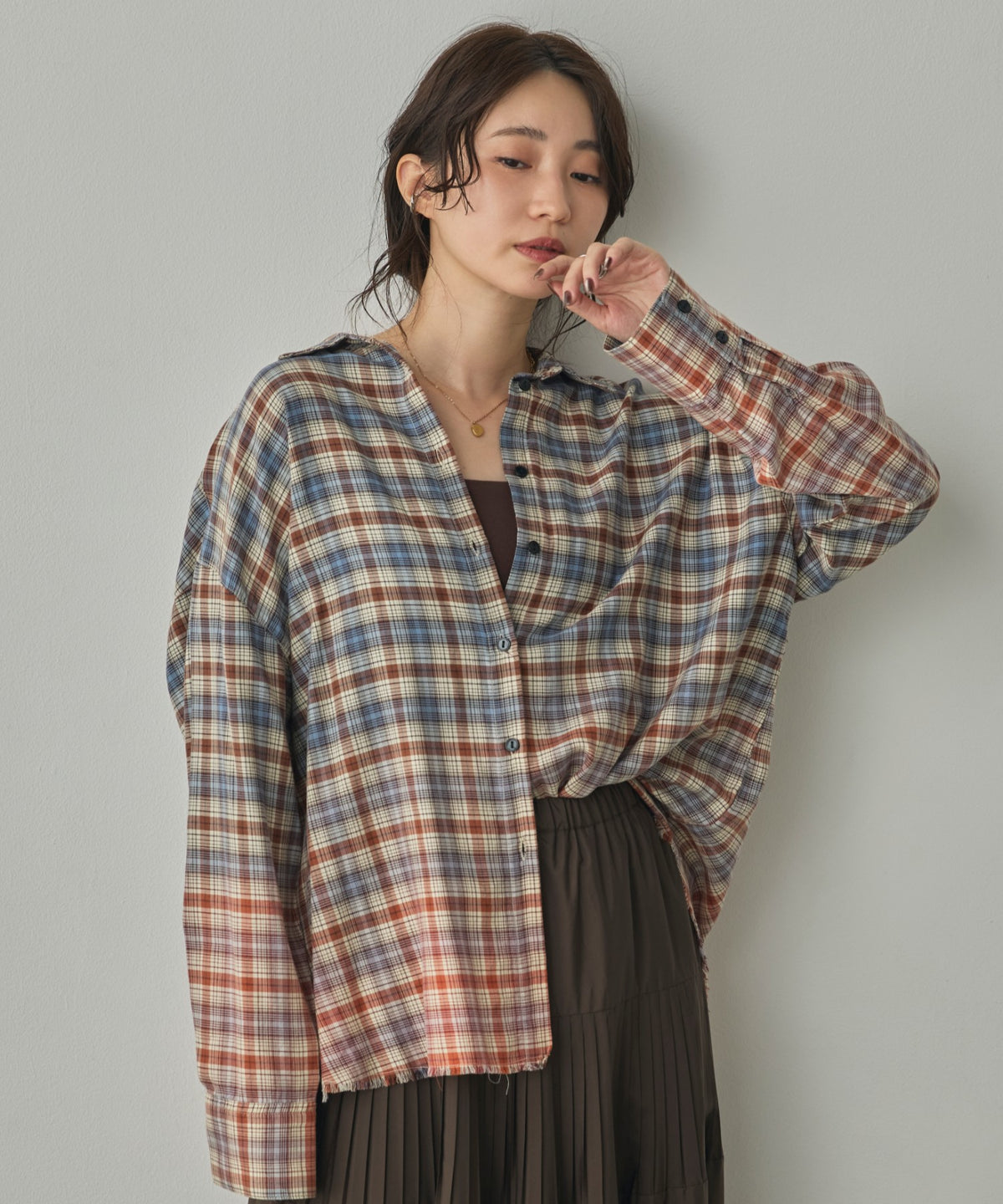 CHECKED GRADIENT SHIRT