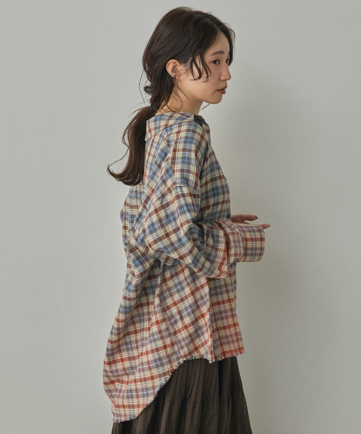 CHECKED GRADIENT SHIRT