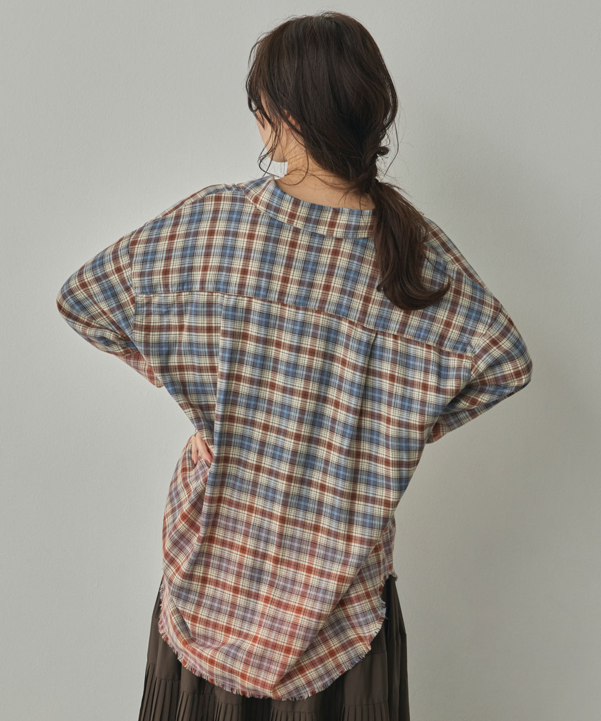 CHECKED GRADIENT SHIRT