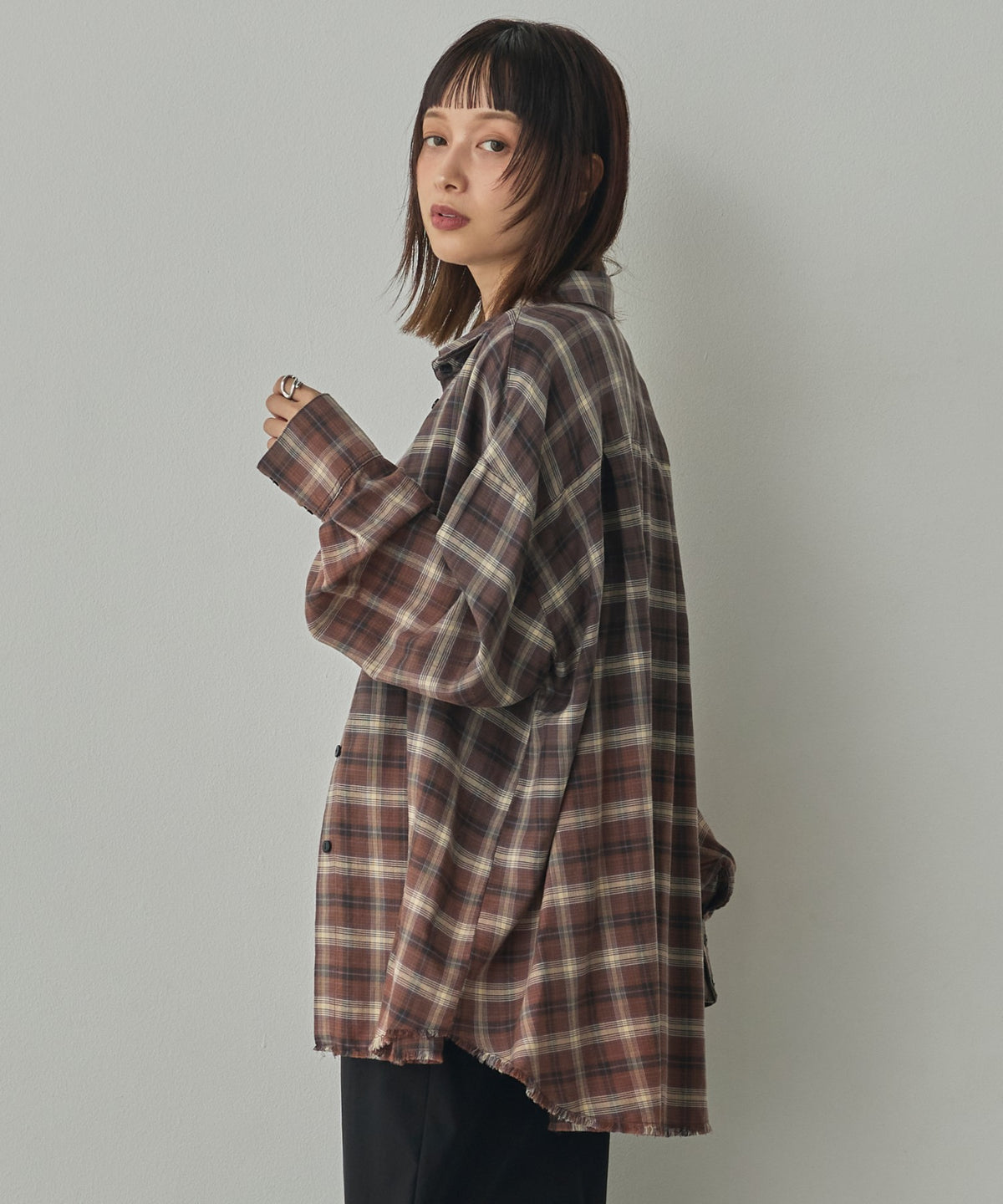 CHECKED GRADIENT SHIRT