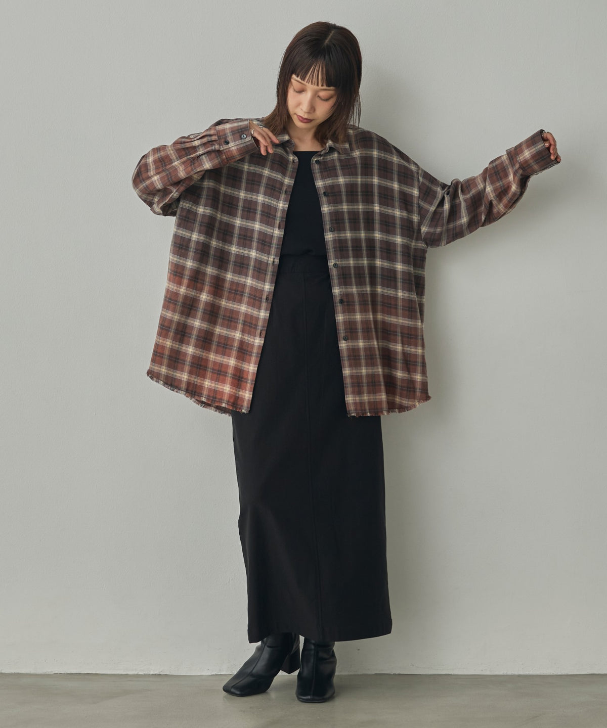 CHECKED GRADIENT SHIRT