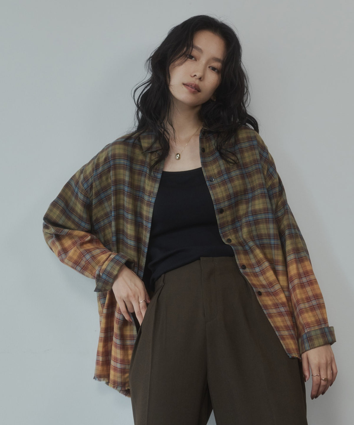 CHECKED GRADIENT SHIRT