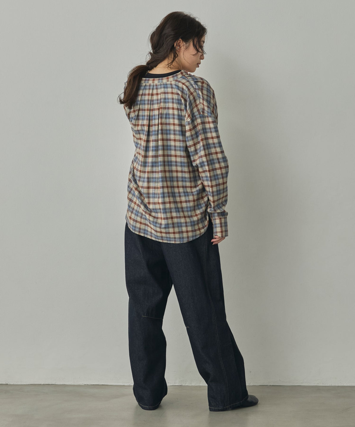CHECK-FRONT SHIRT