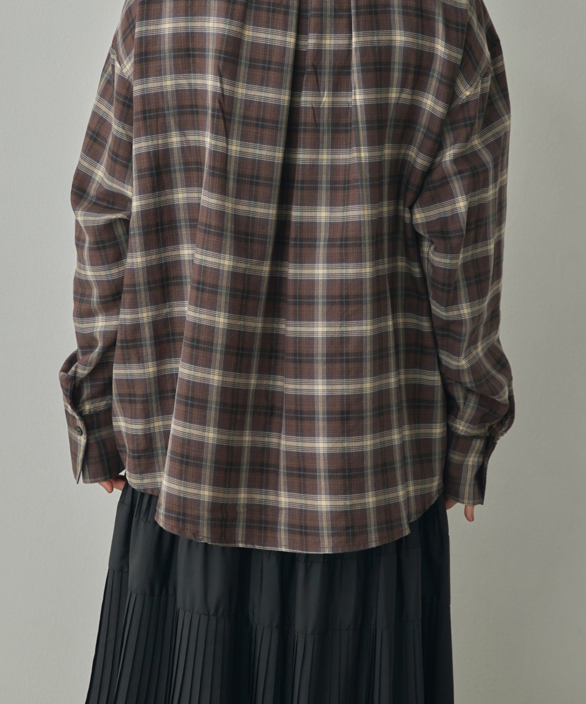 CHECK-FRONT SHIRT