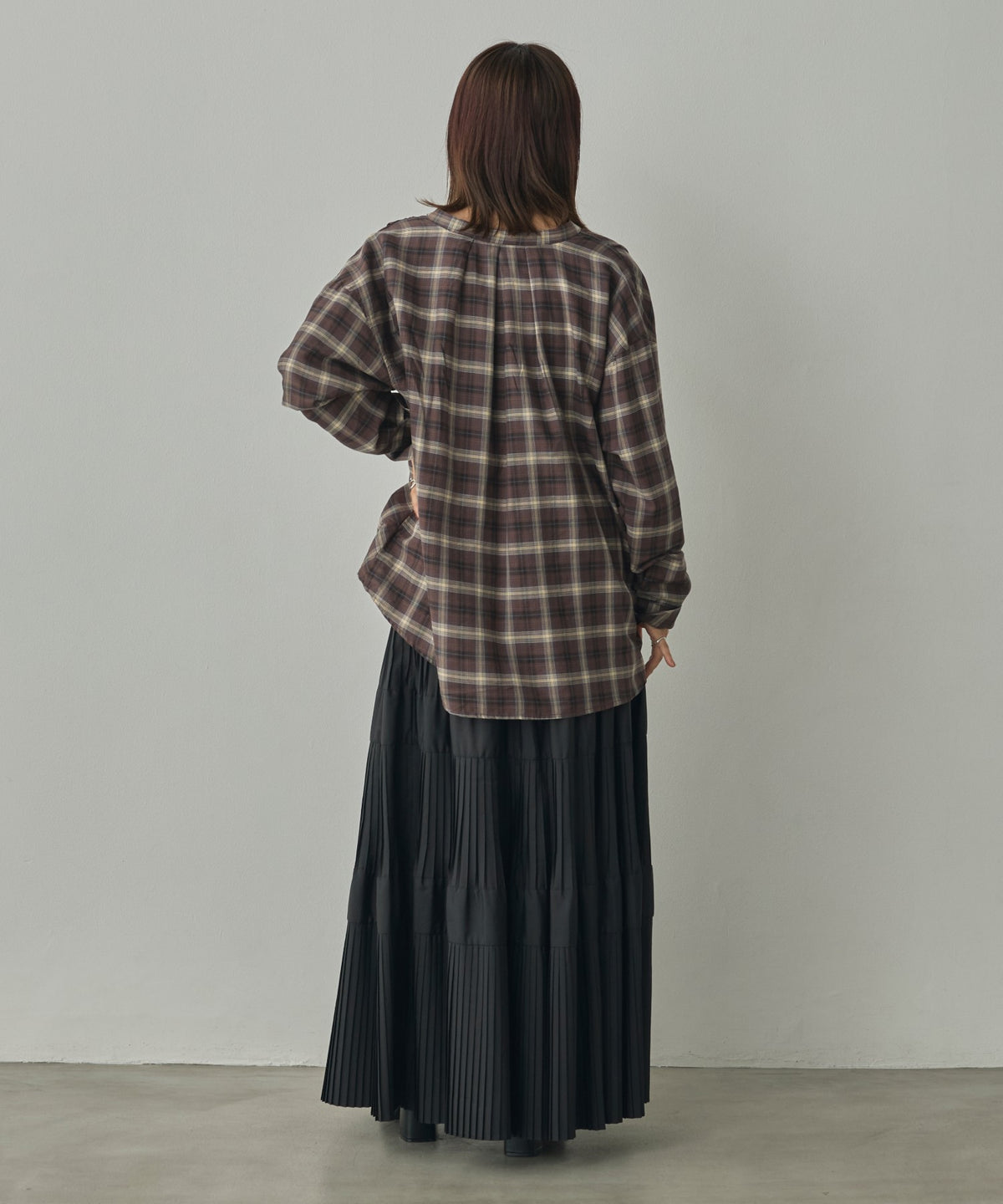 CHECK-FRONT SHIRT