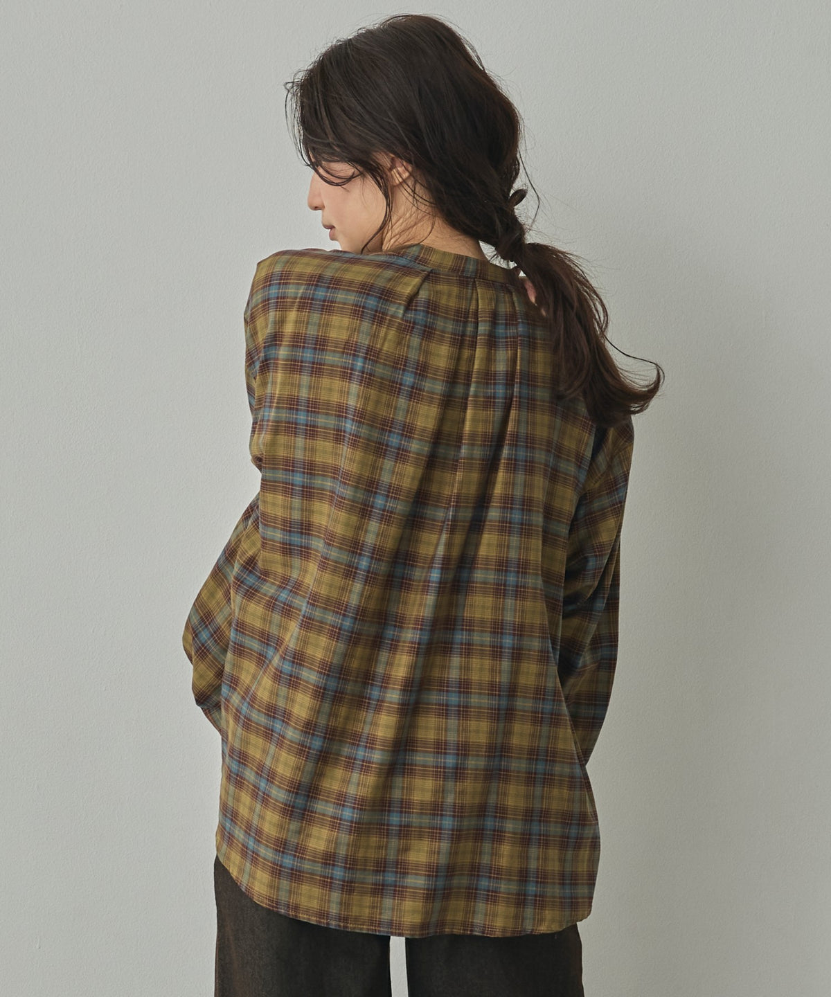 CHECK-FRONT SHIRT