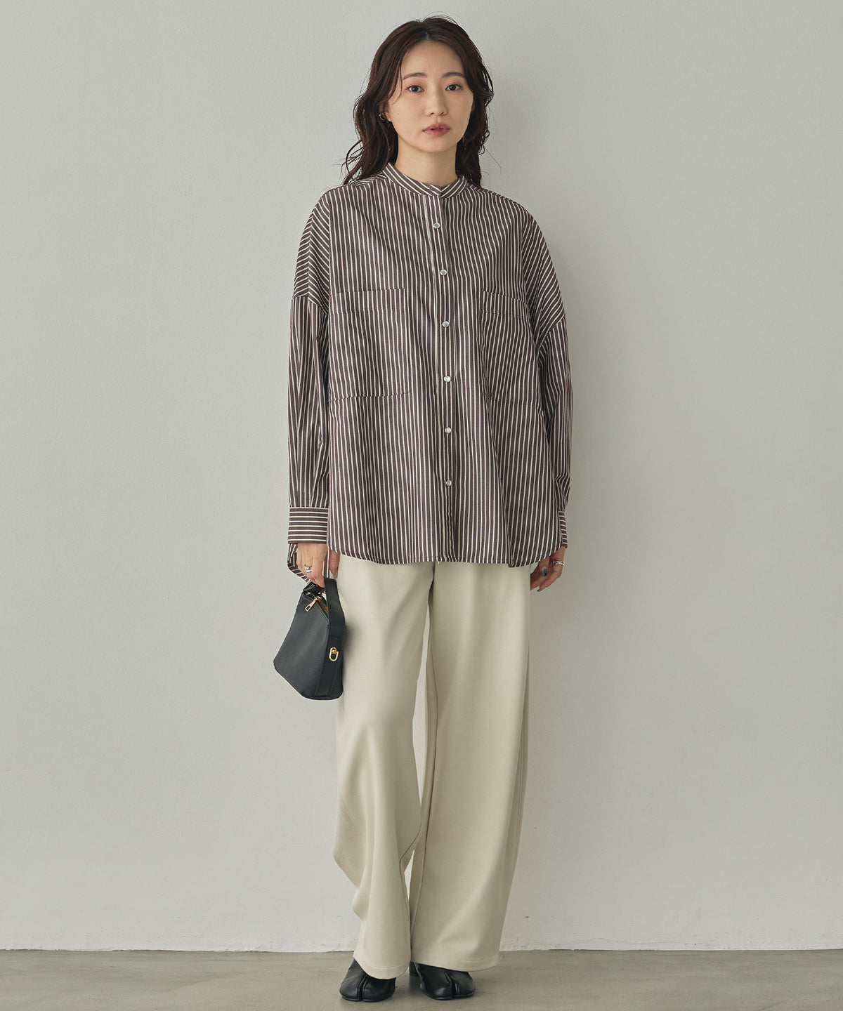 YARN-DYED STRIPED OVERSHIRT