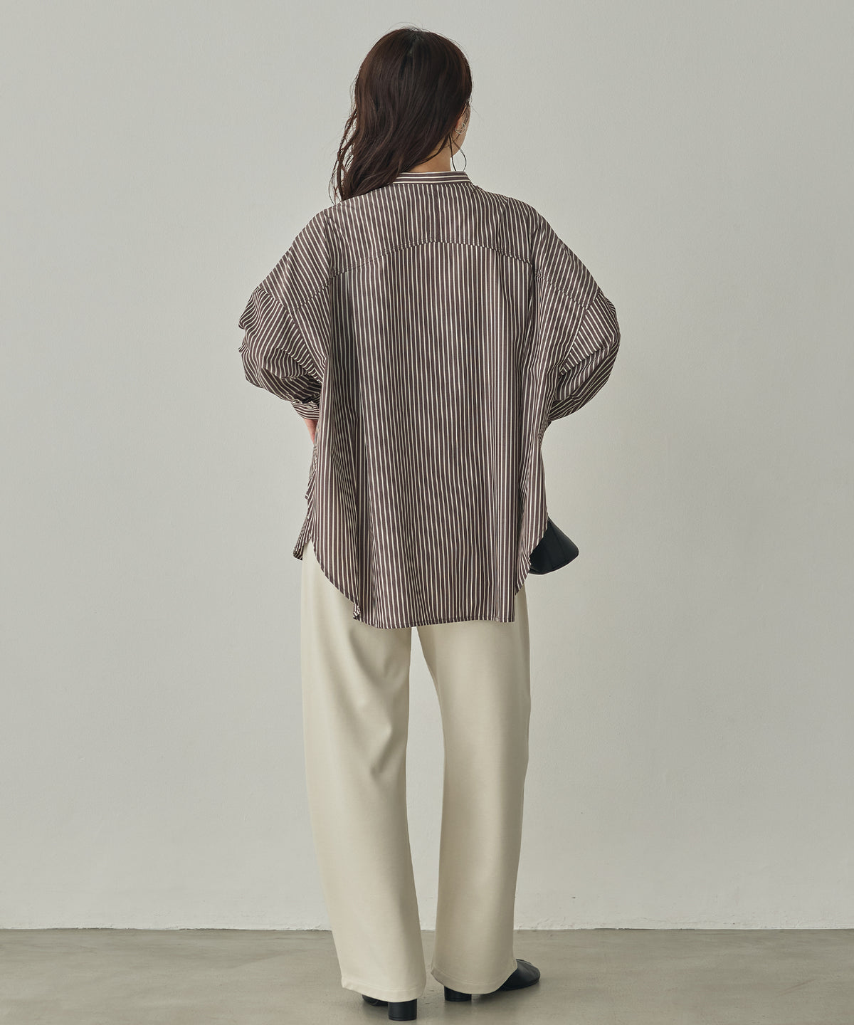YARN-DYED STRIPED OVERSHIRT