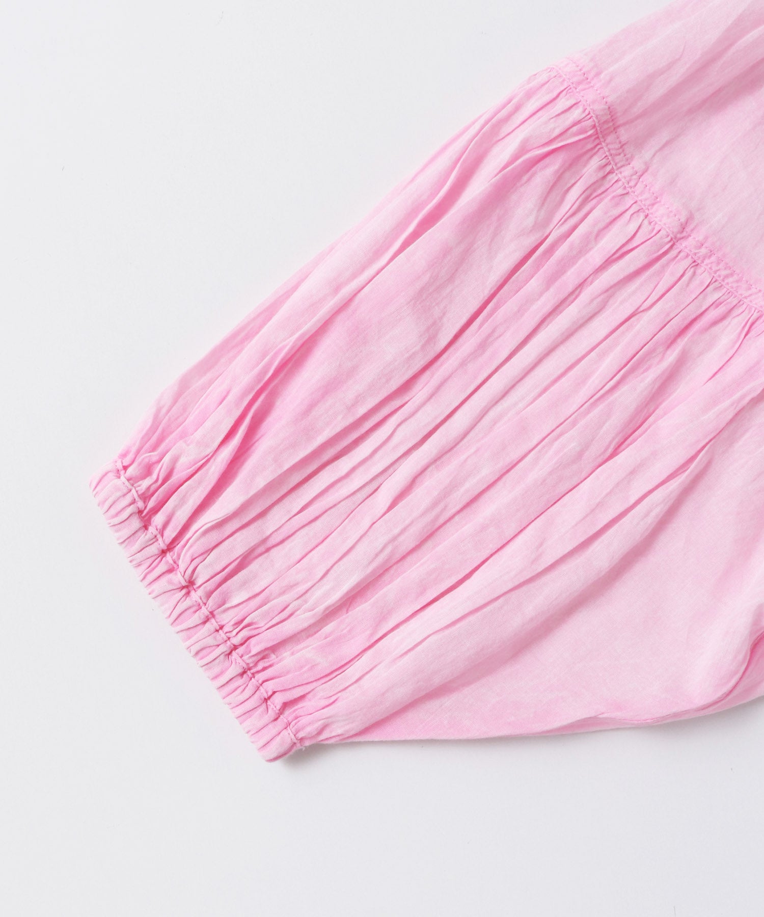 コットンボイル 七分袖シャツワンピース