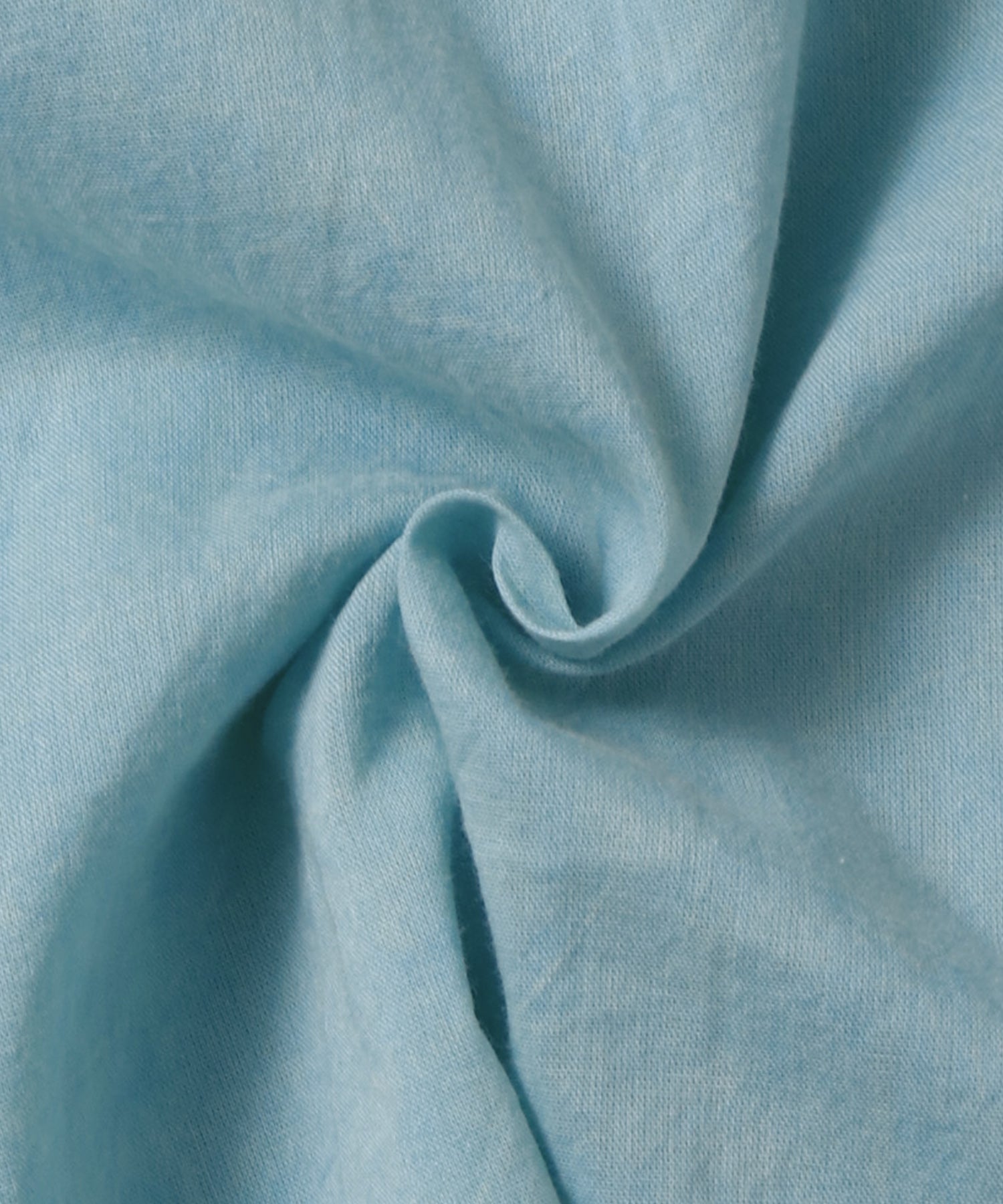 コットンボイル 七分袖シャツワンピース