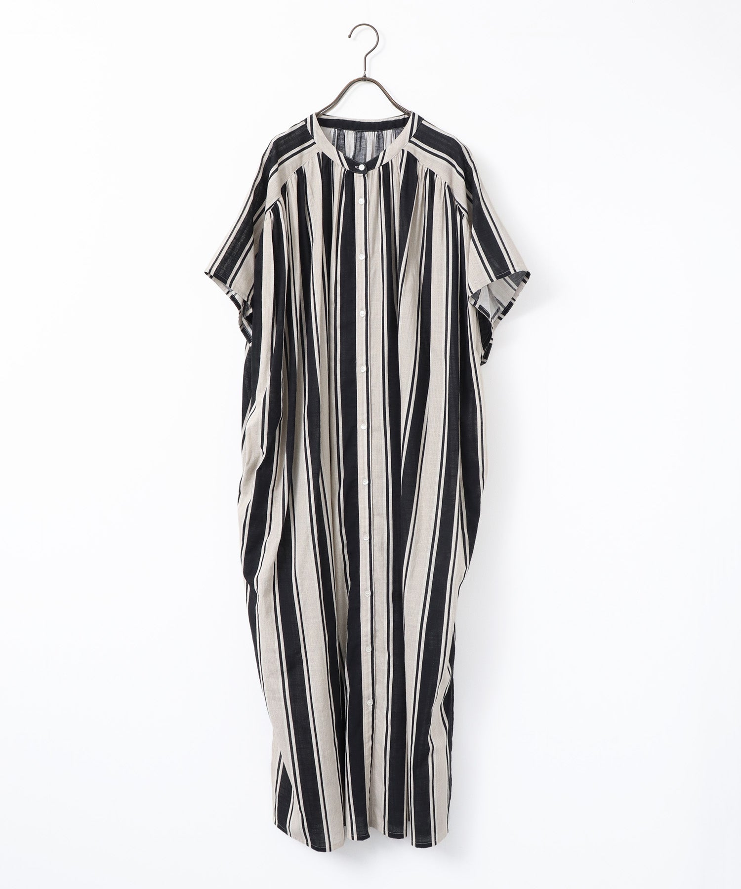 COTTON SLUB STRIPED DRESS