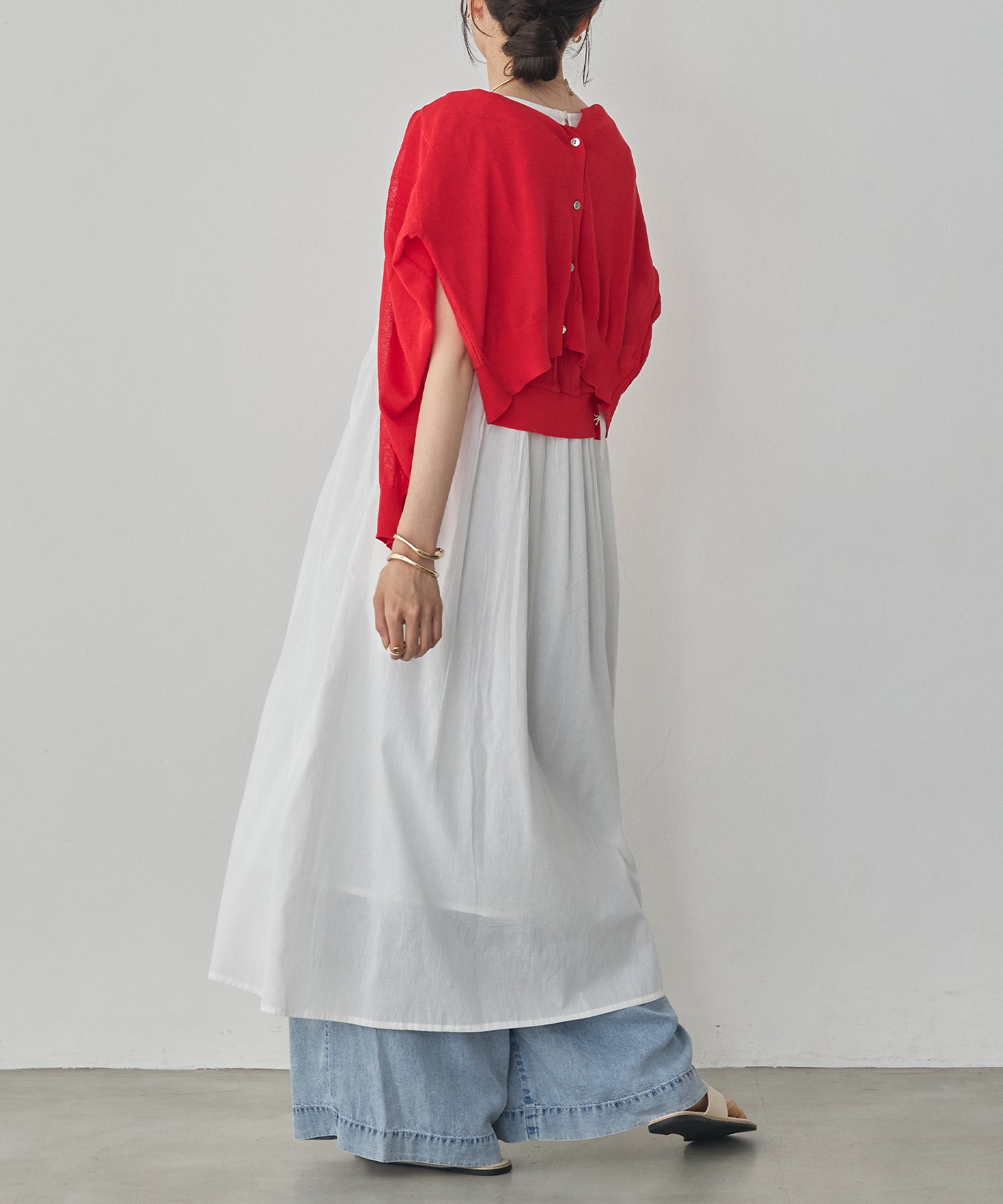 PINTUCK SLEEVELESS DRESS