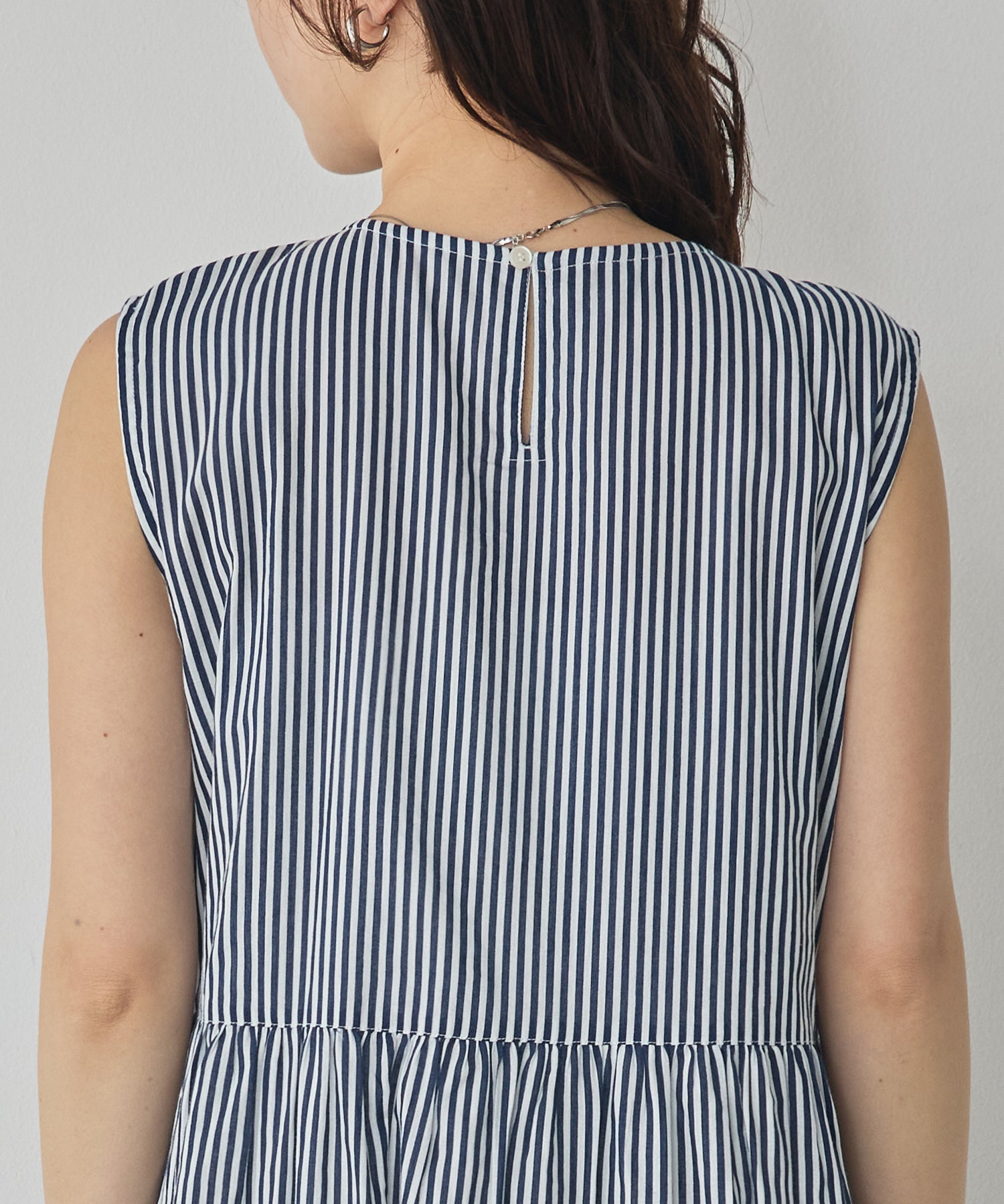 PINTUCK SLEEVELESS DRESS