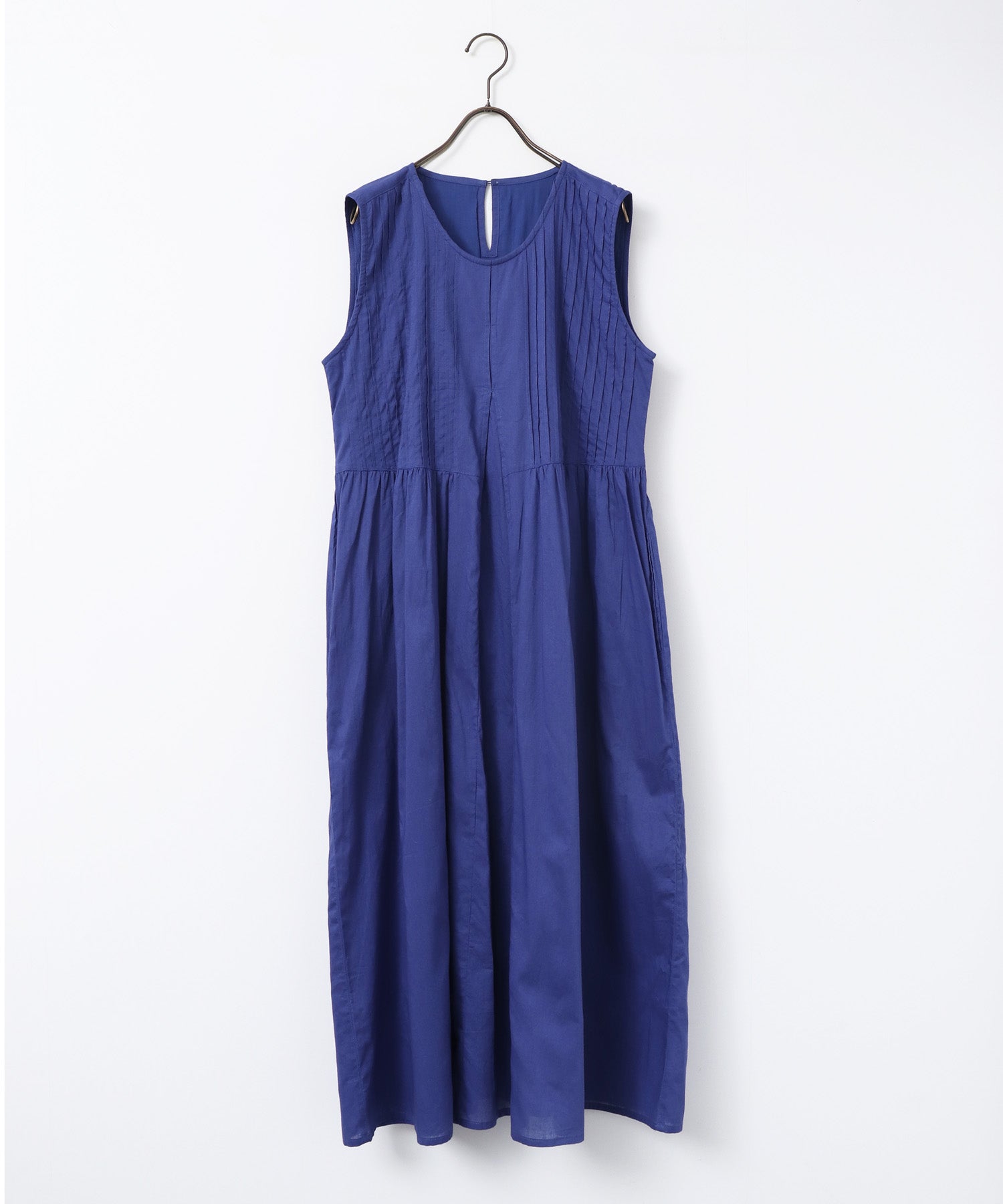 PINTUCK SLEEVELESS DRESS