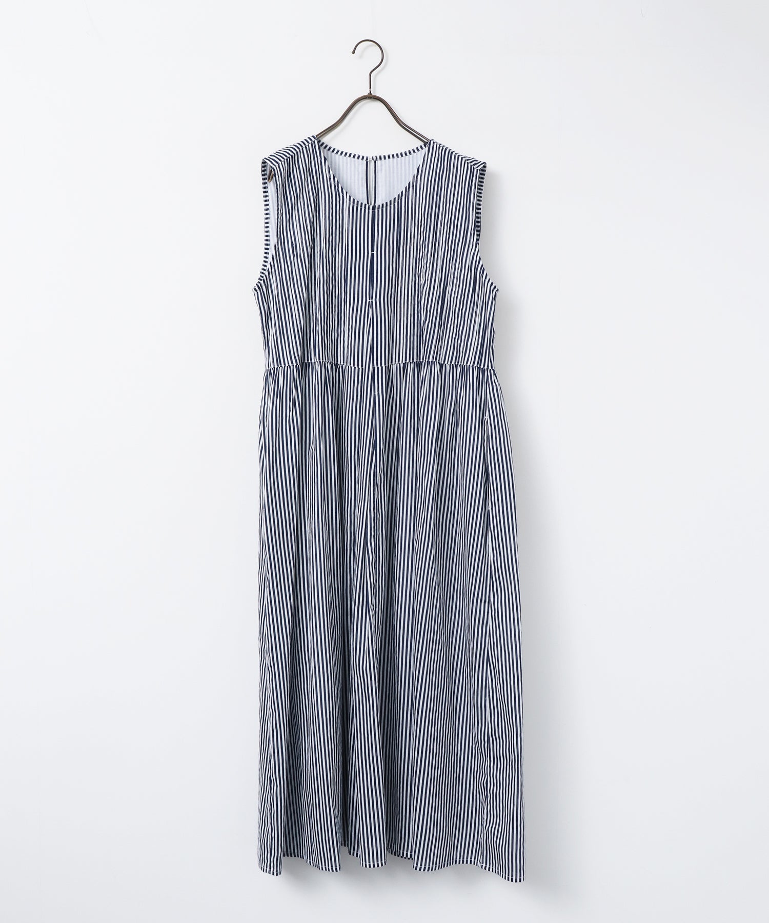 PINTUCK SLEEVELESS DRESS