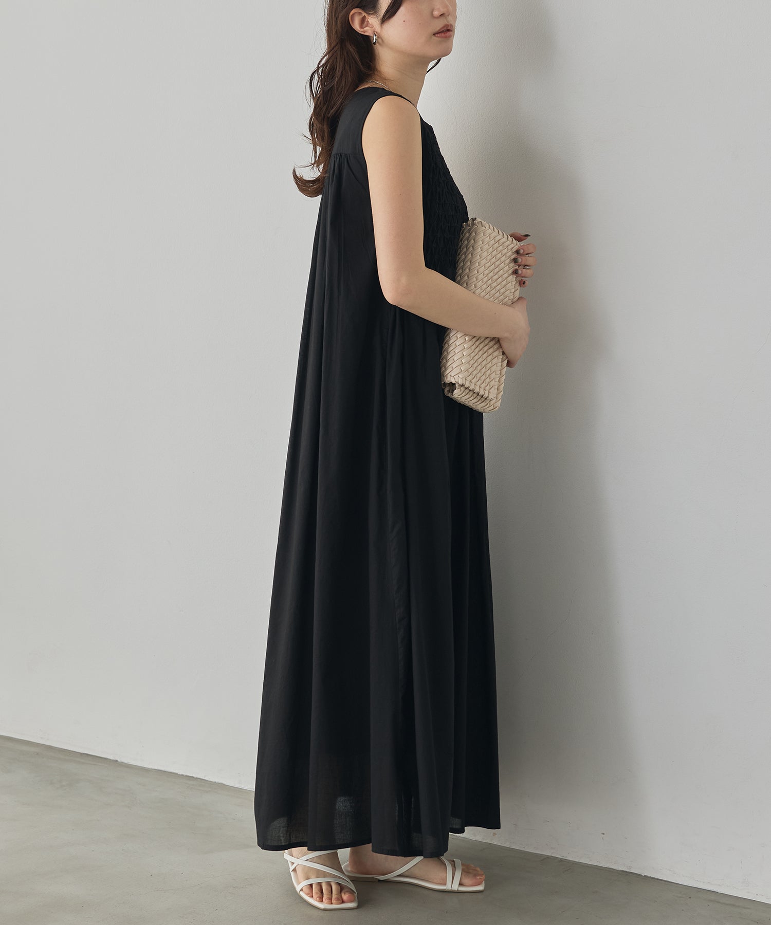 HAND-SMOCKED SLEEVELESS DRESS