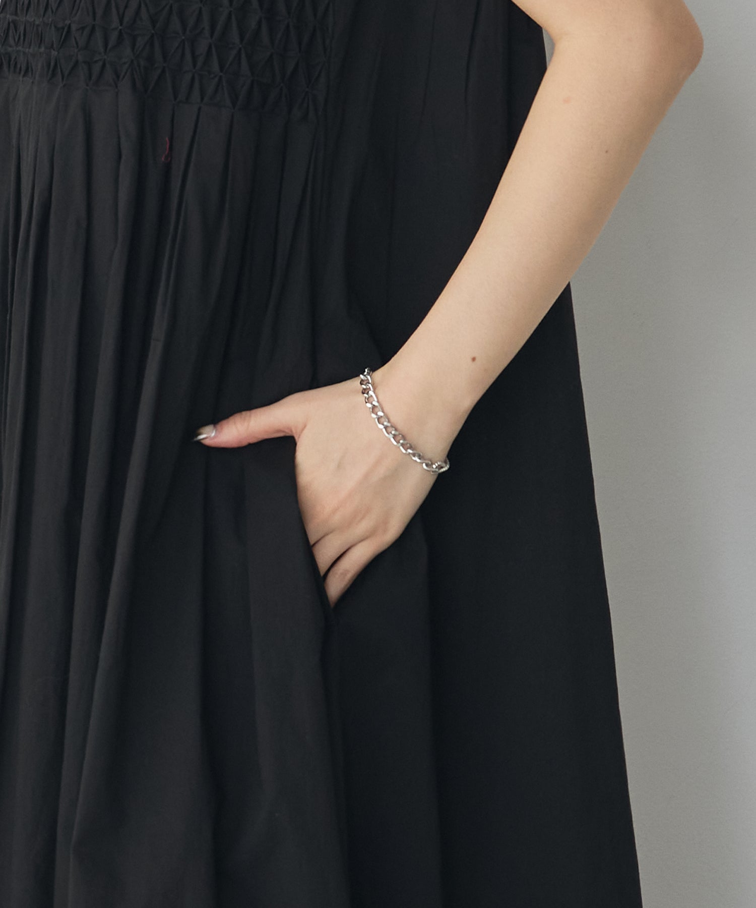 HAND-SMOCKED SLEEVELESS DRESS