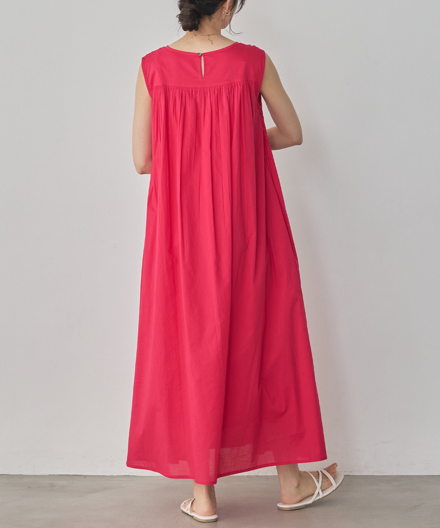 HAND-SMOCKED SLEEVELESS DRESS