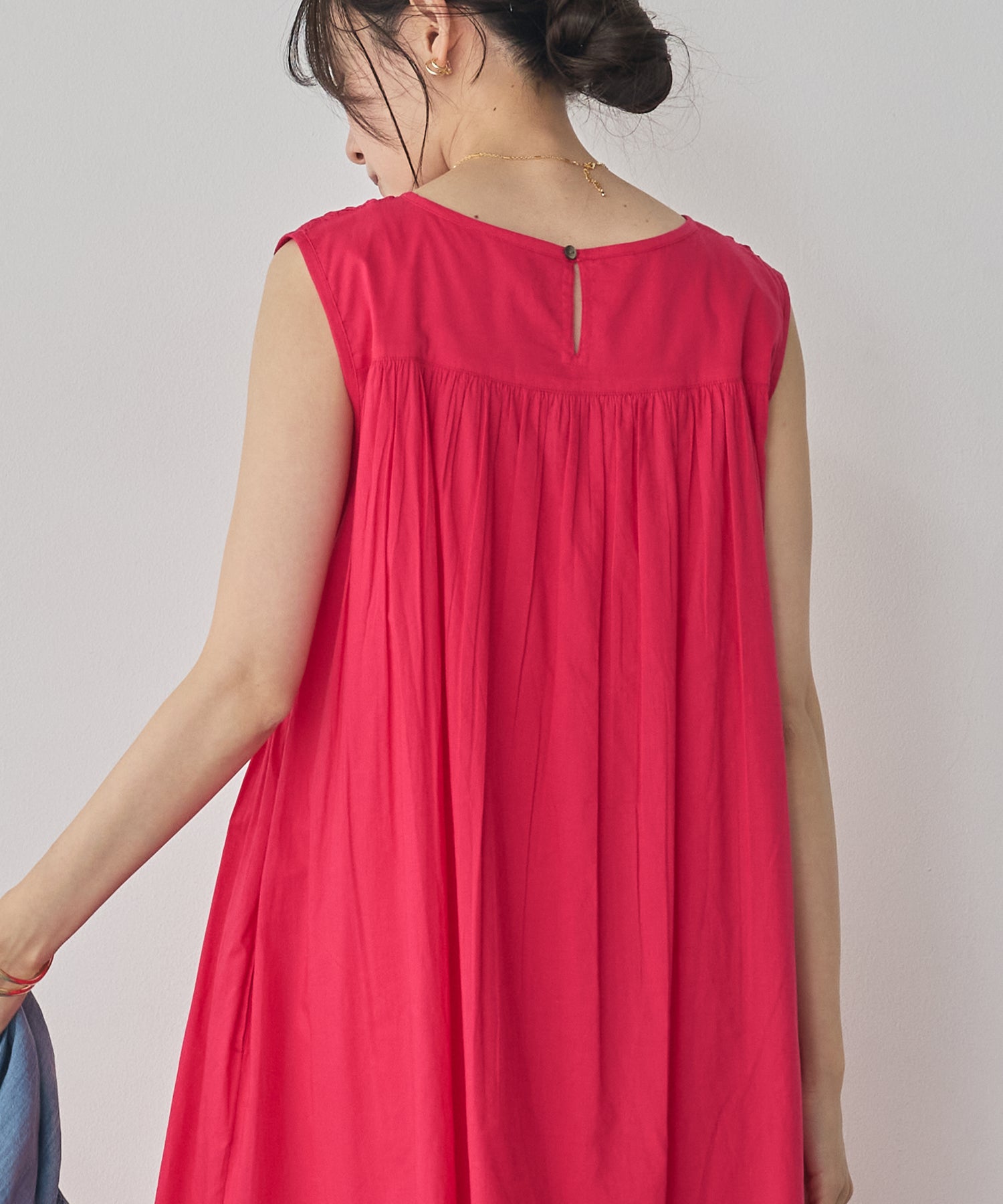 HAND-SMOCKED SLEEVELESS DRESS