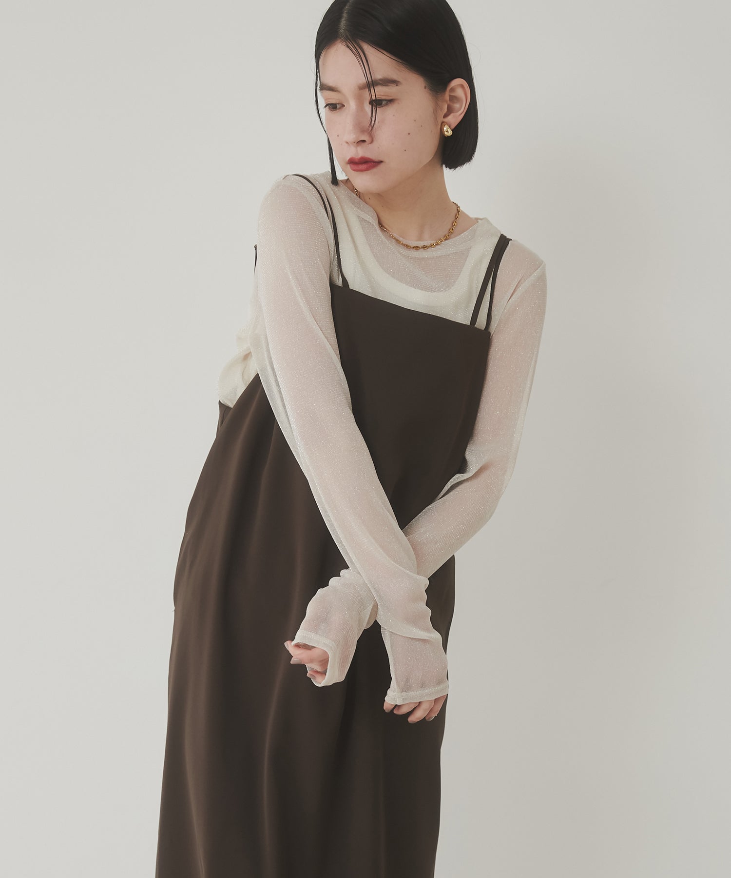 【WEB限定/別注】無地キャミワンピース