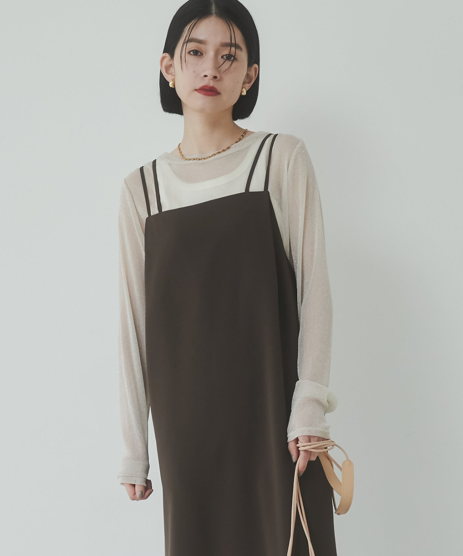 【WEB限定/別注】無地キャミワンピース