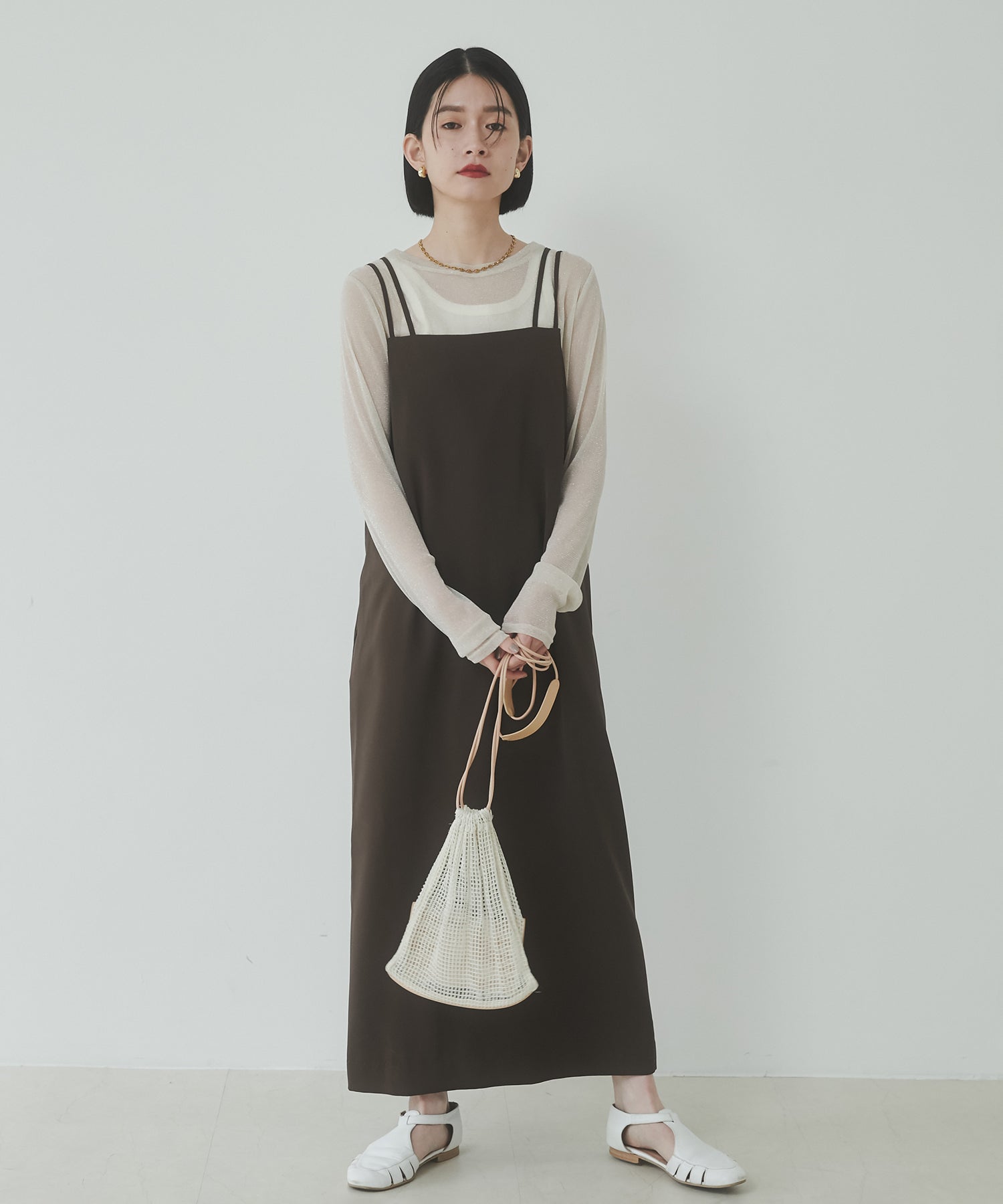 【WEB限定/別注】無地キャミワンピース