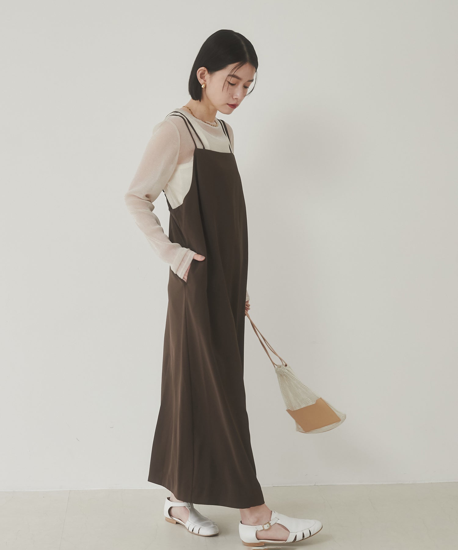 【WEB限定/別注】無地キャミワンピース