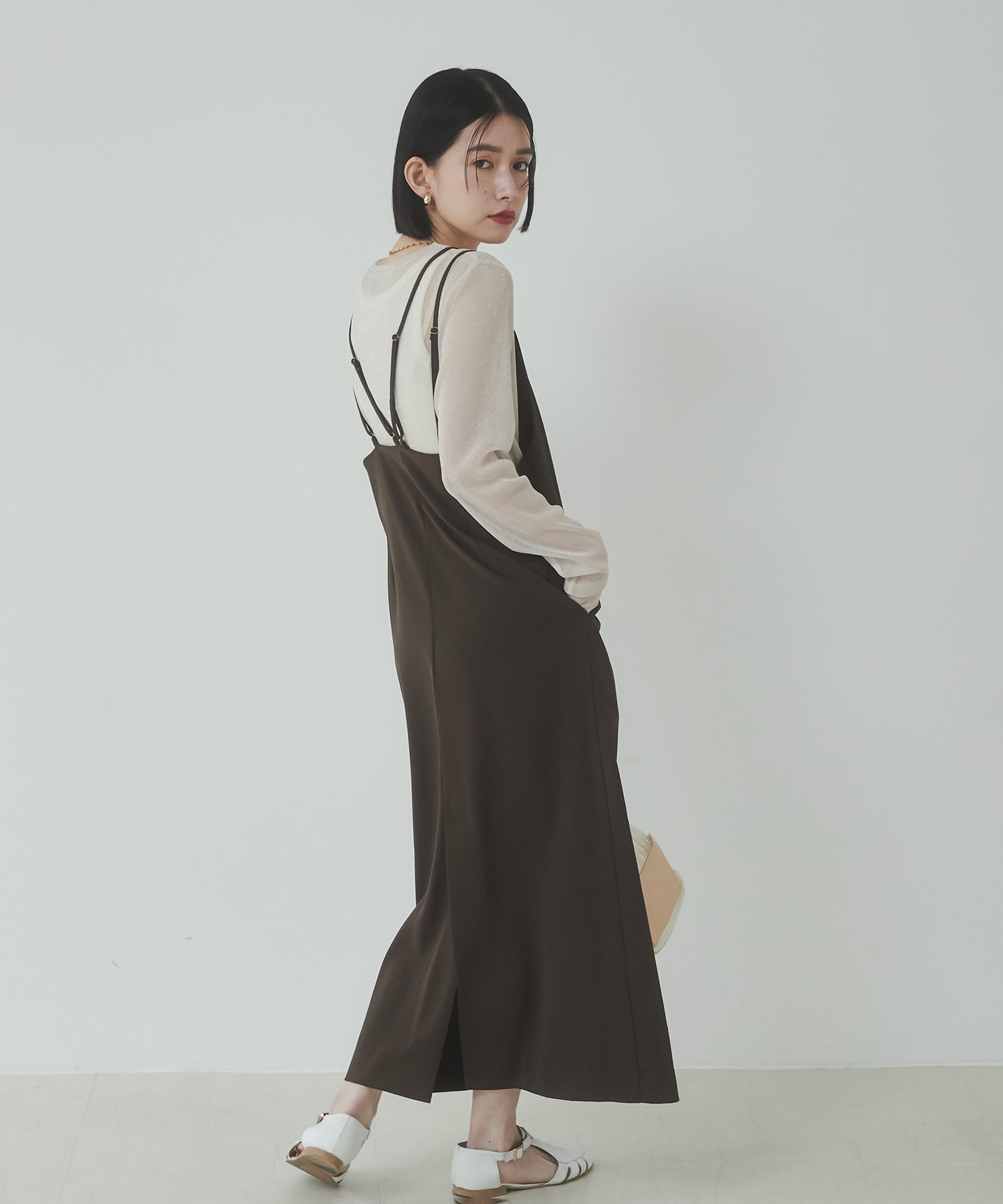 【WEB限定/別注】無地キャミワンピース