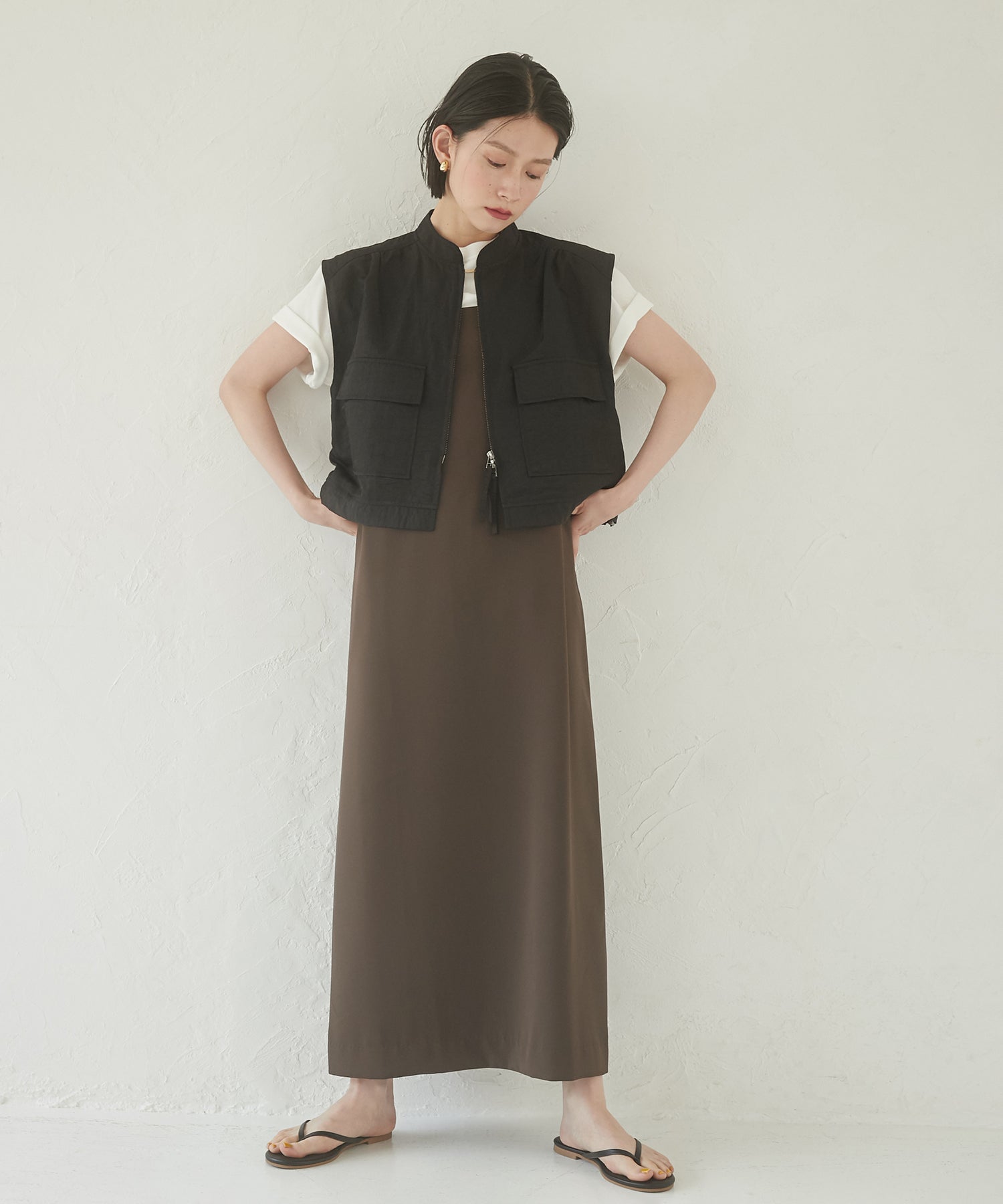 【WEB限定/別注】無地キャミワンピース