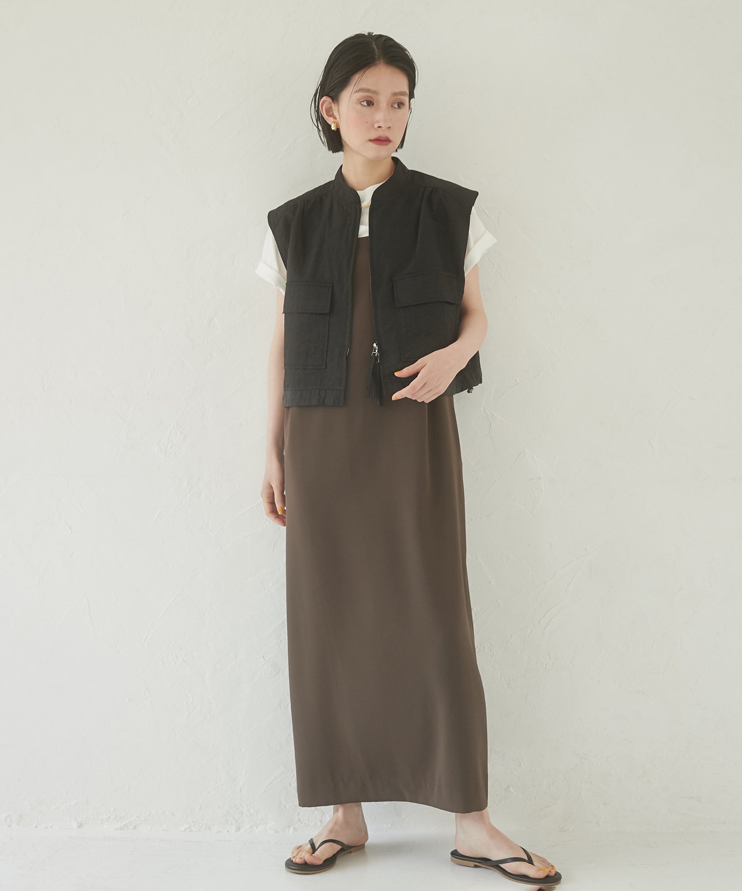 【WEB限定/別注】無地キャミワンピース