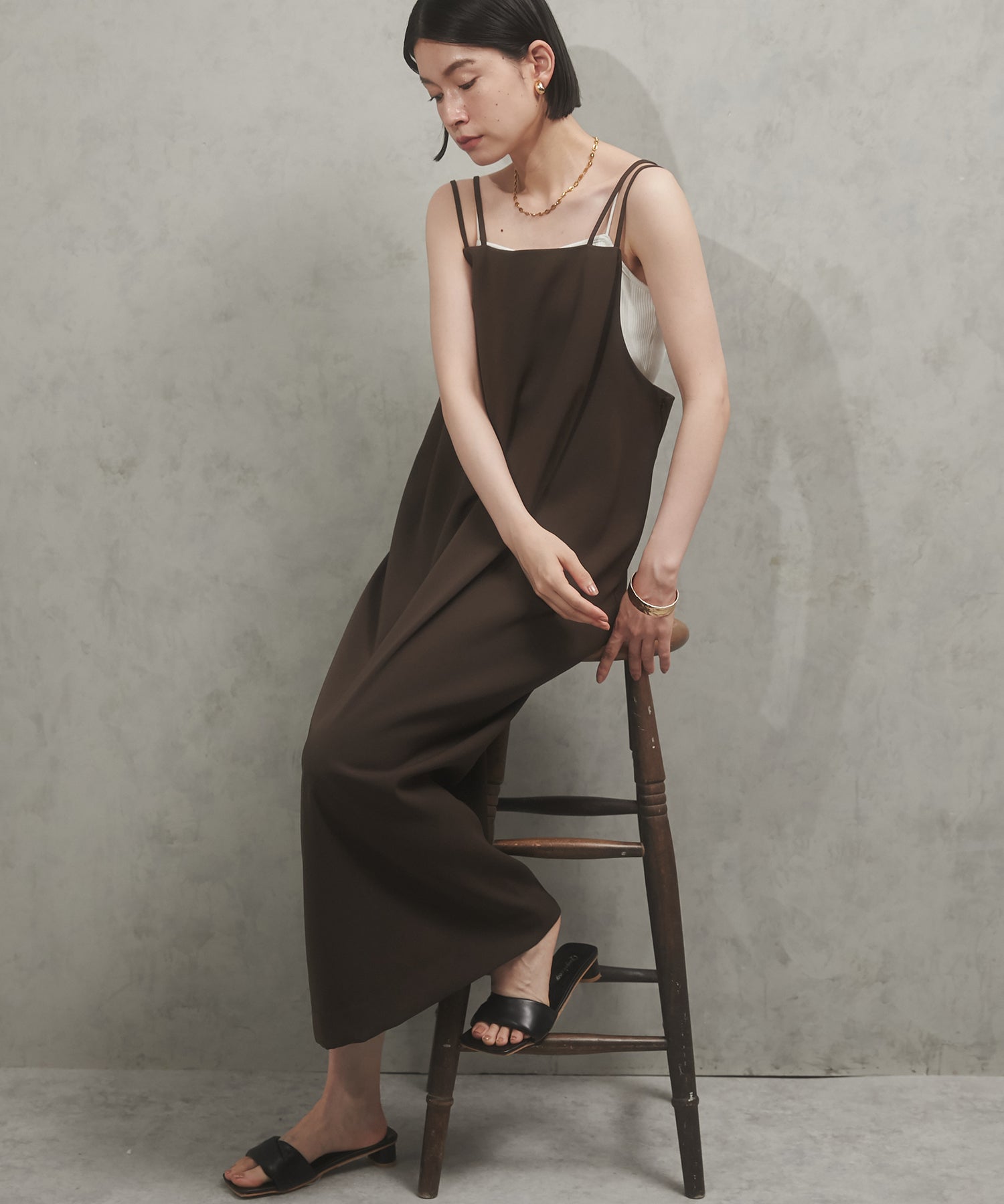 【WEB限定/別注】無地キャミワンピース