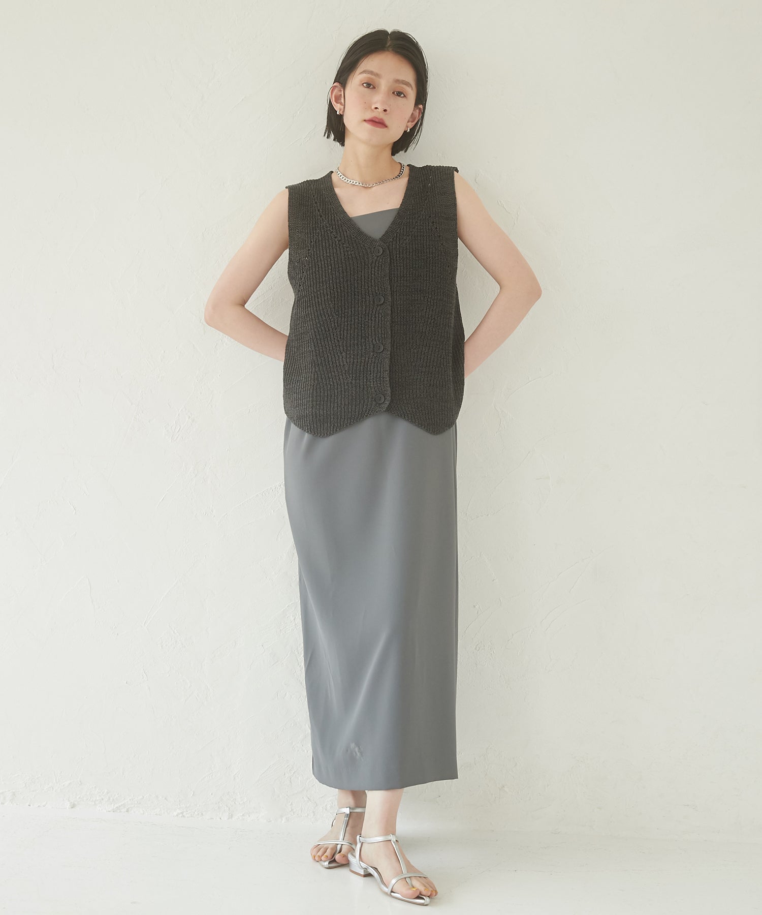 【WEB限定/別注】無地キャミワンピース