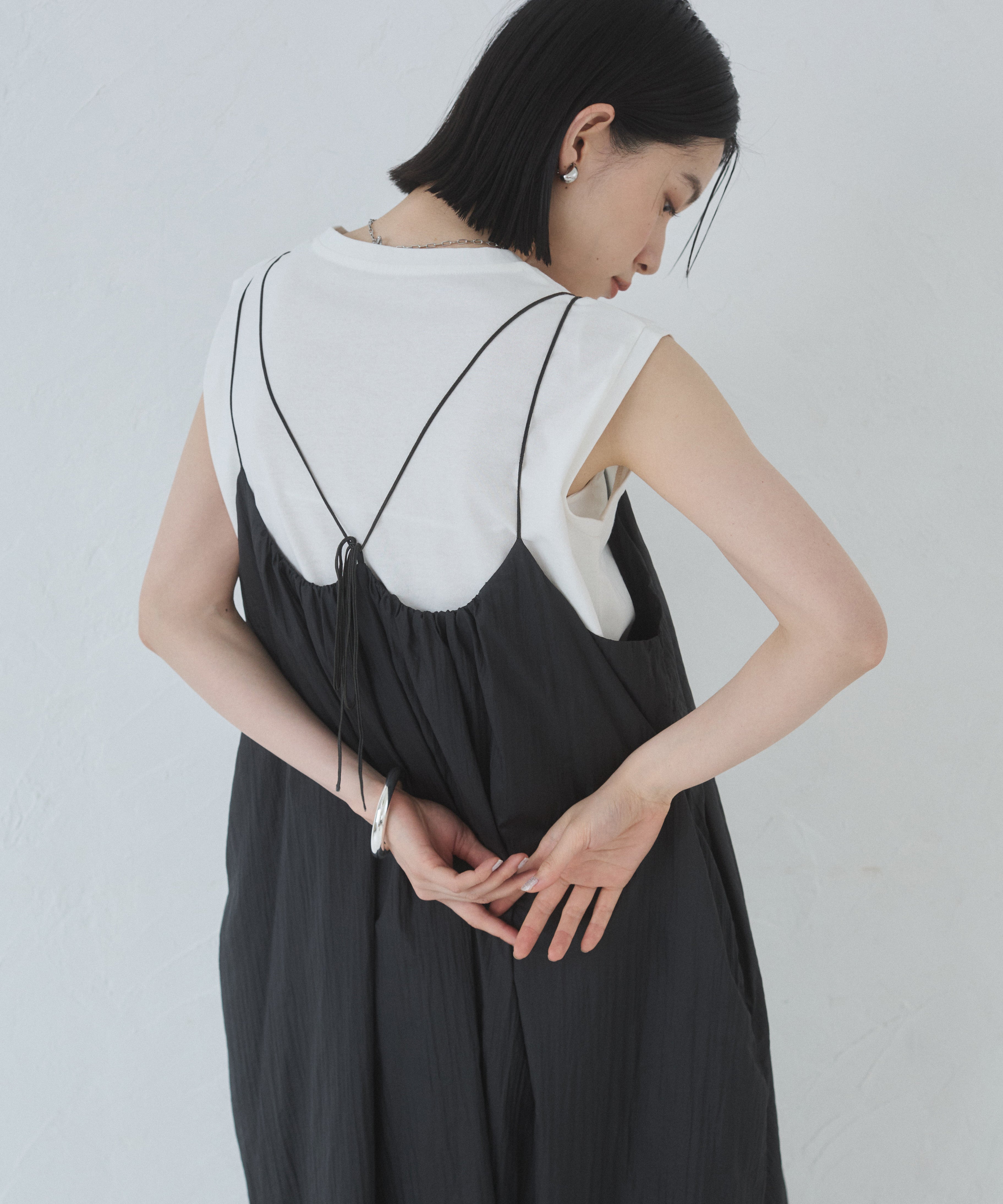 ナイロンシアー キャミワンピース