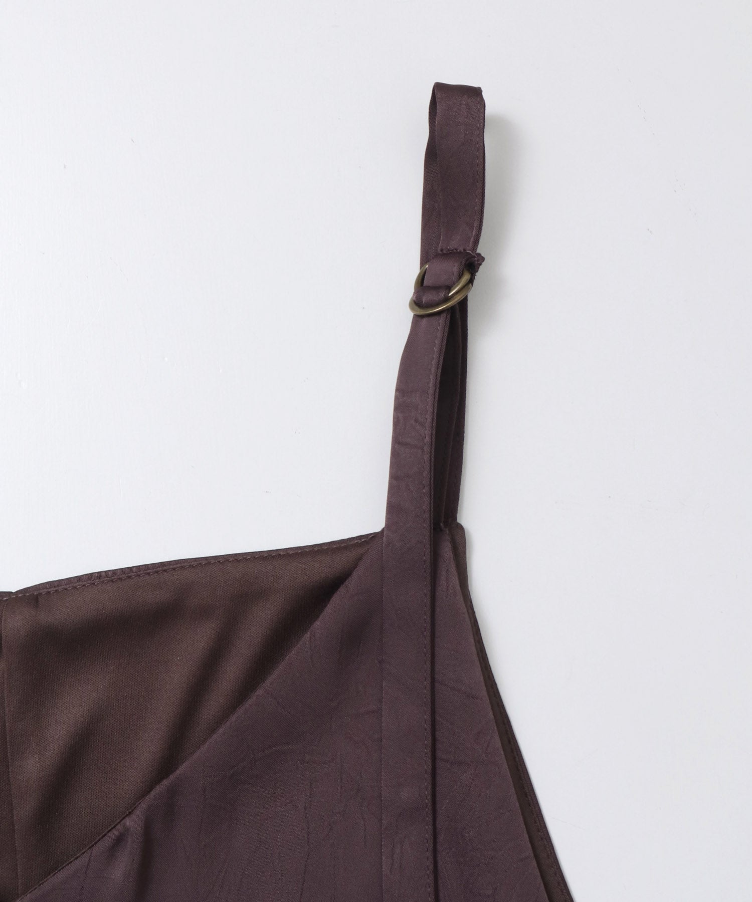 前後2WAY ワッシャーサテン キャミワンピース