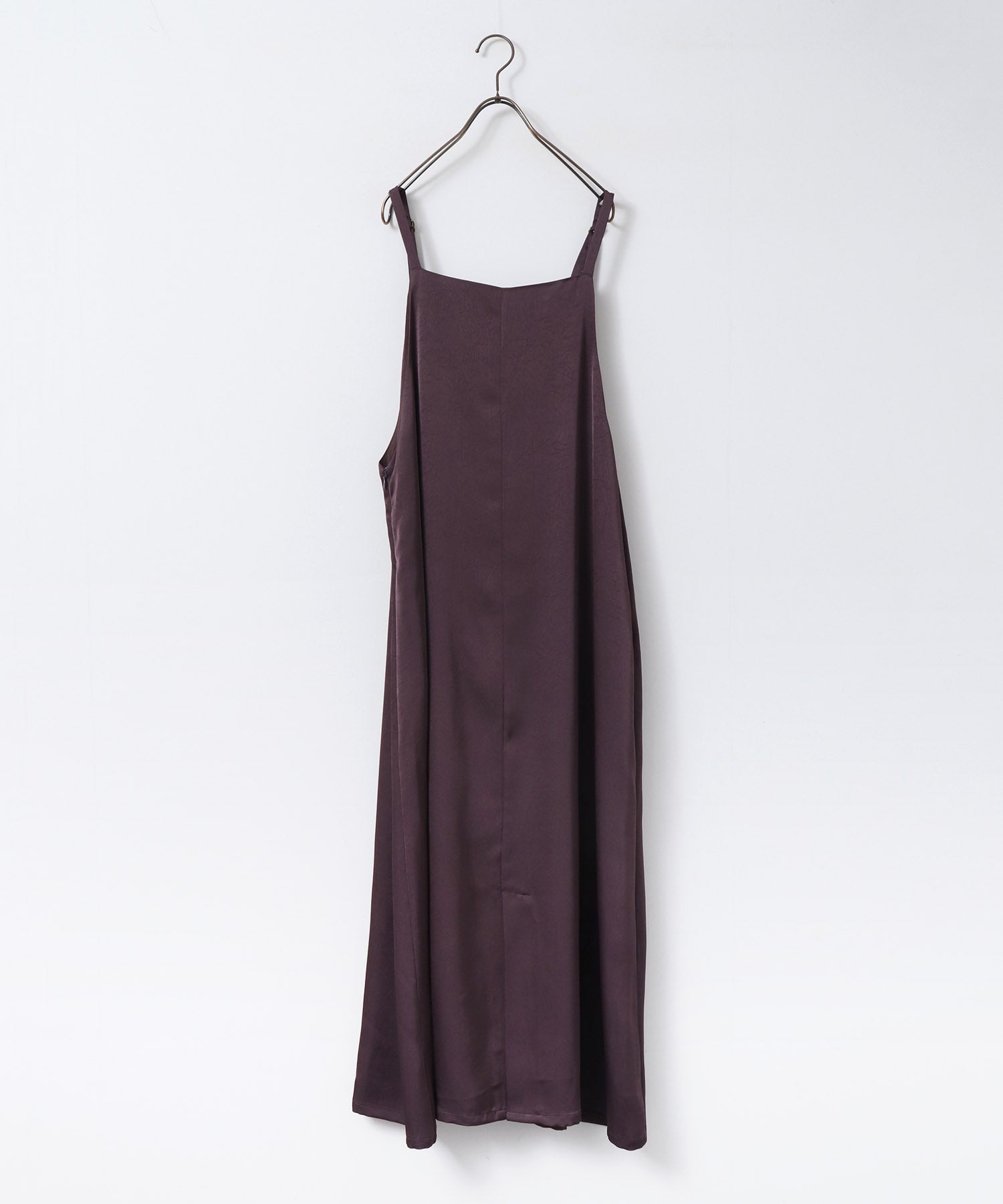 前後2WAY ワッシャーサテン キャミワンピース