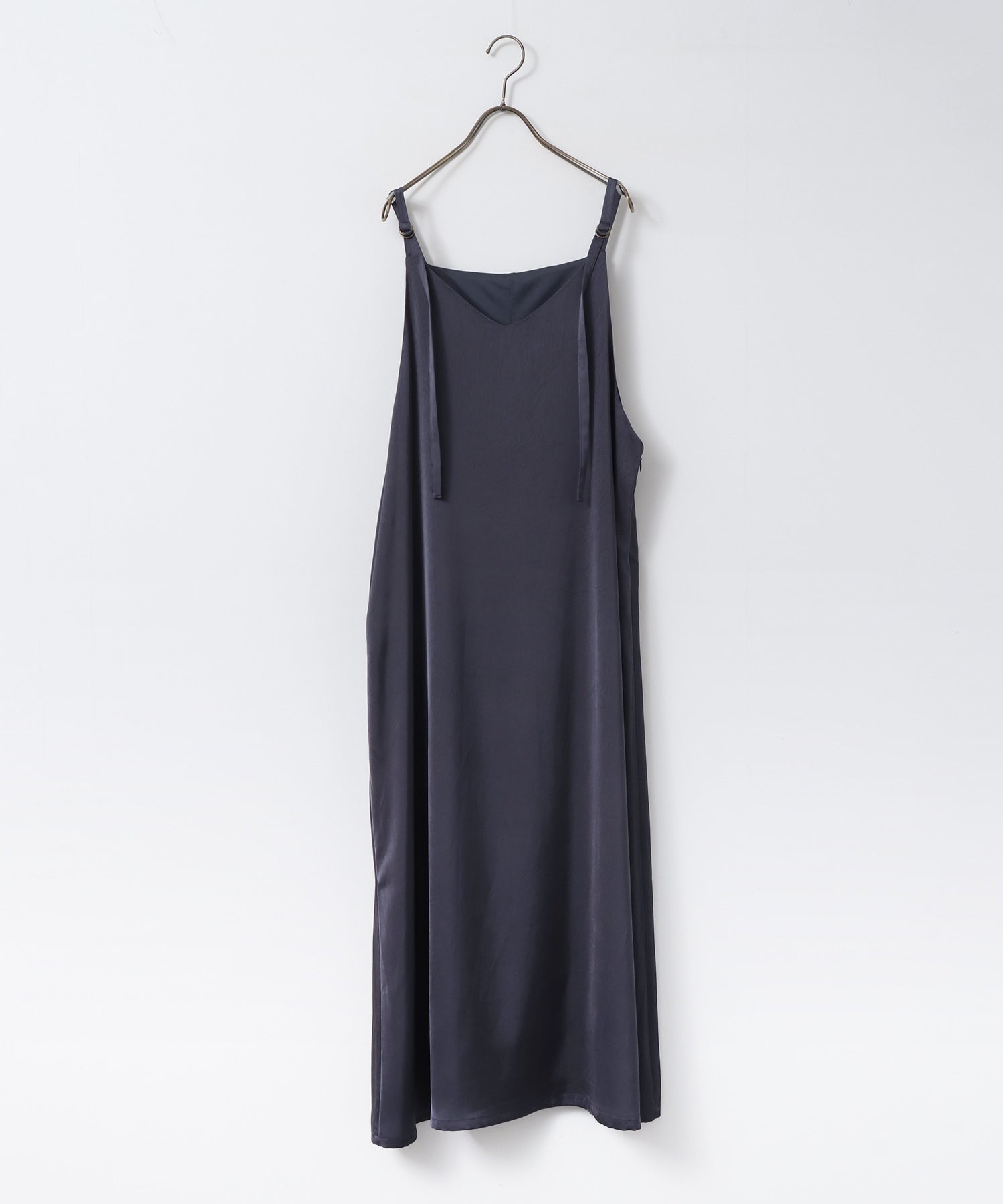 前後2WAY ワッシャーサテン キャミワンピース