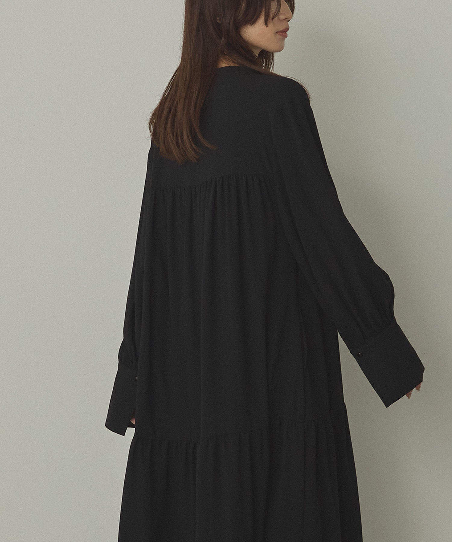 ジョーゼット柄 プリントワンピース