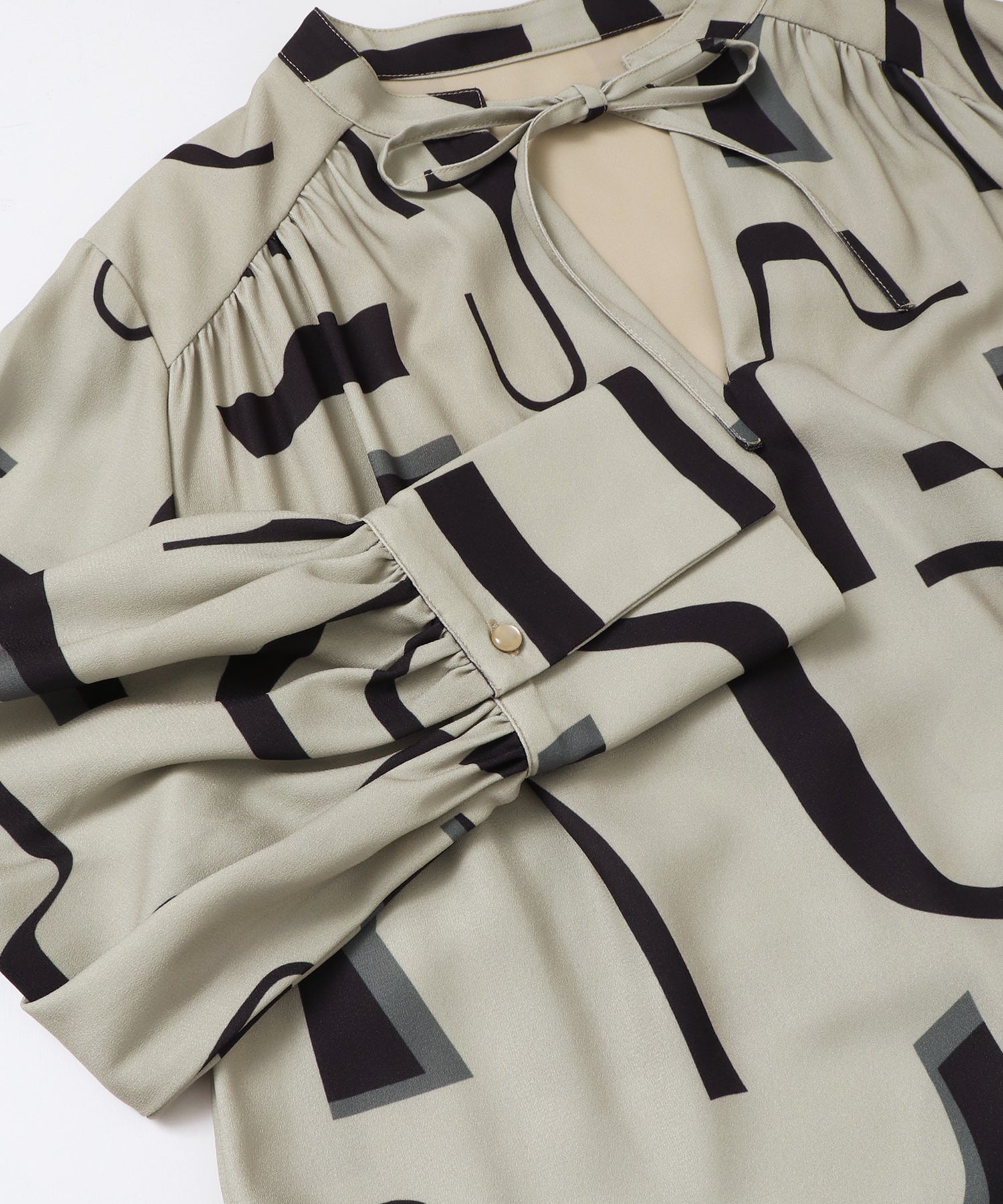 ジョーゼット柄 プリントワンピース