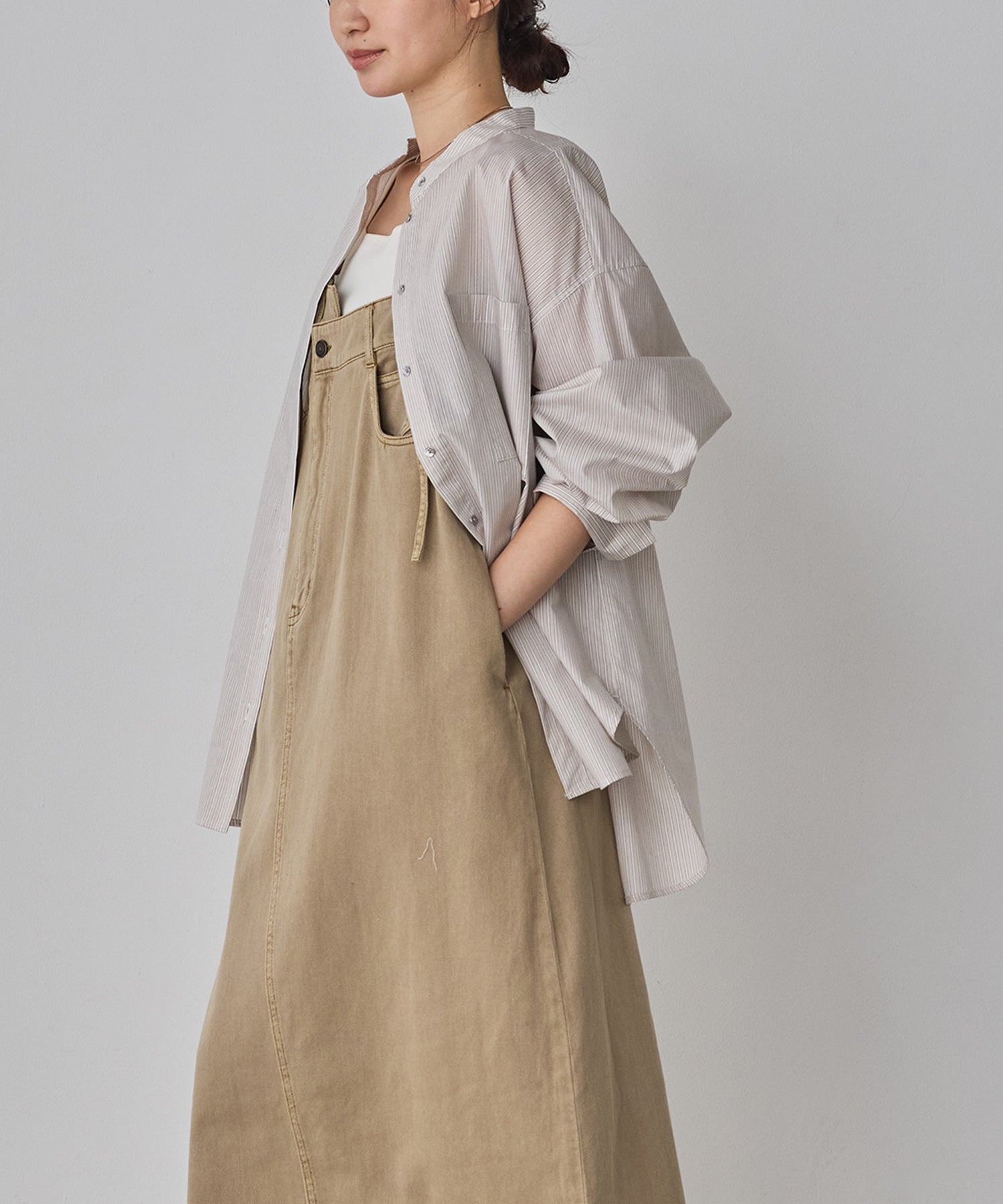 デニム/ツイル ジャンパースカート