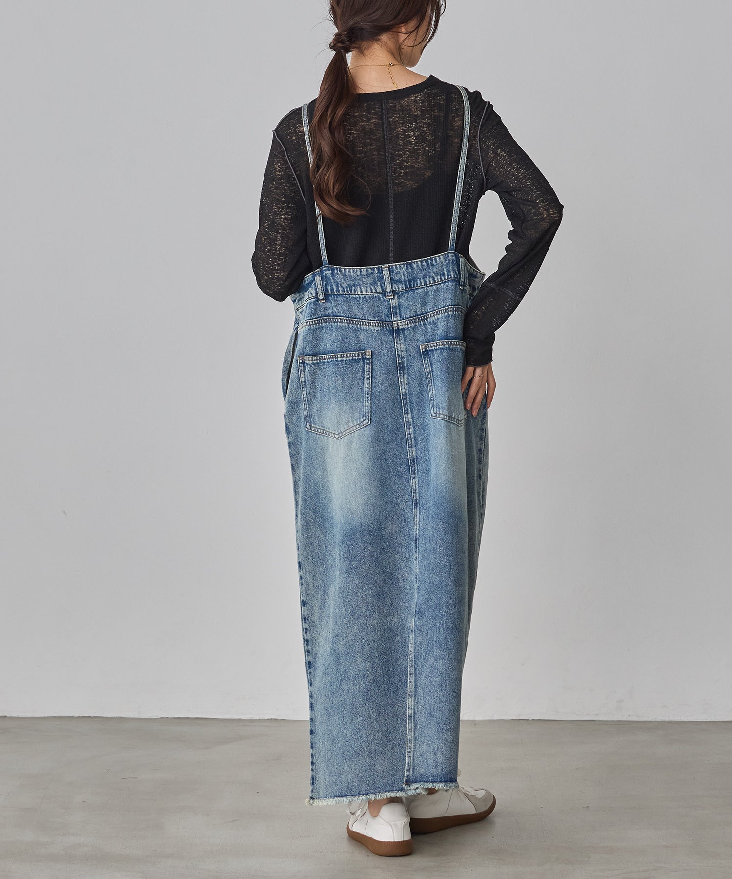 デニム/ツイル ジャンパースカート