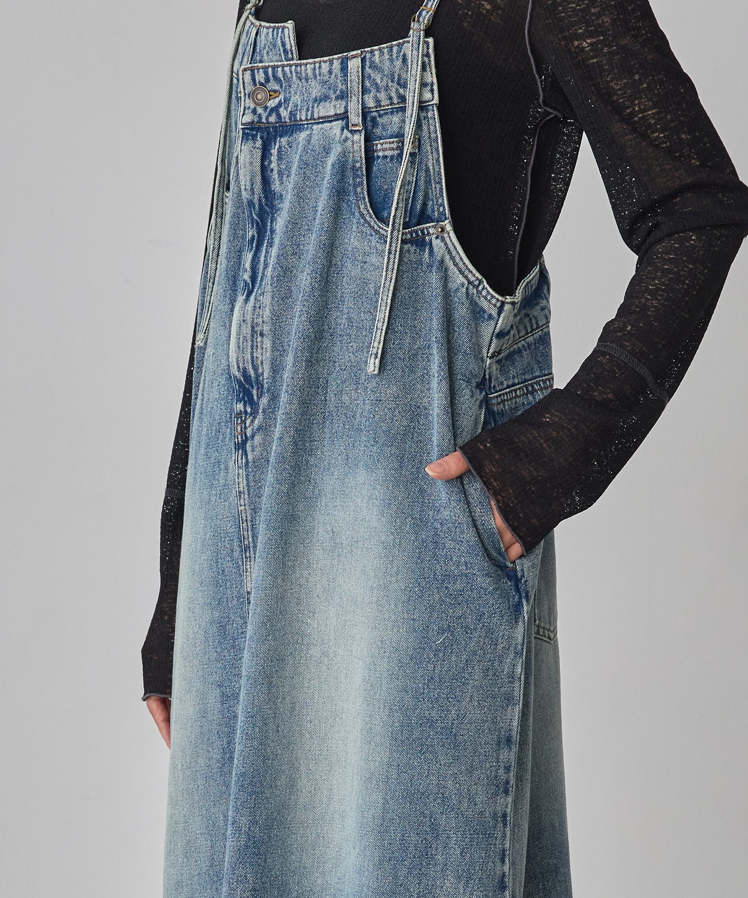 デニム/ツイル ジャンパースカート