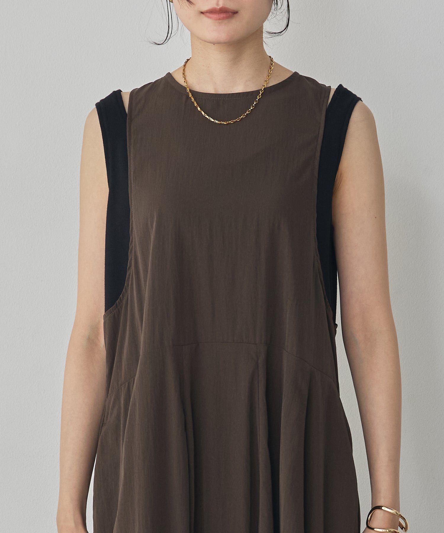 RIBBED BALLOON DRESS