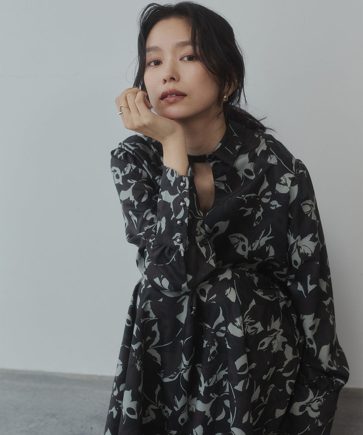 GEORGETTE PRINTED ONE-PIECE