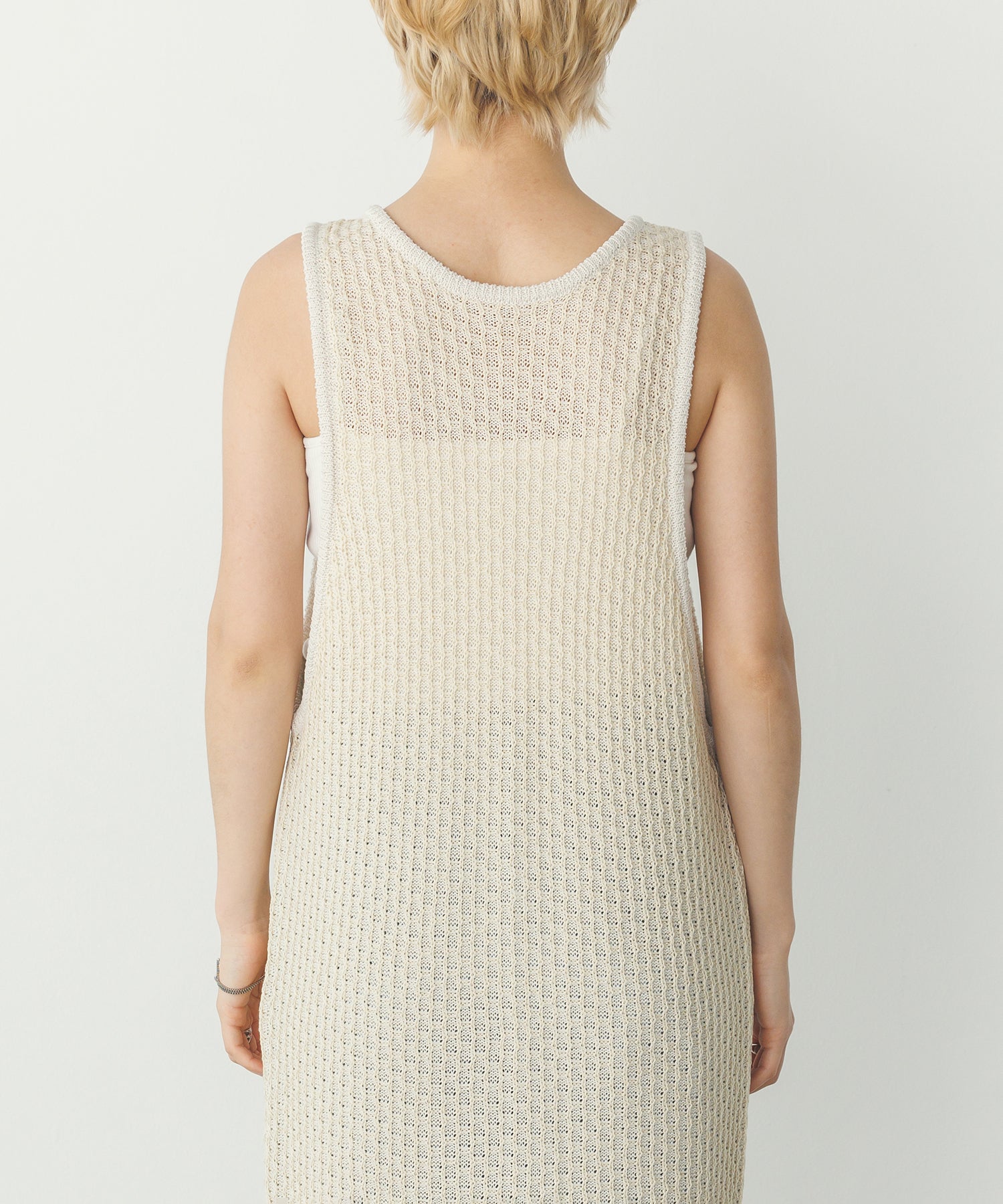 PATTERN KNITTING 2WAY ONE-PIECE