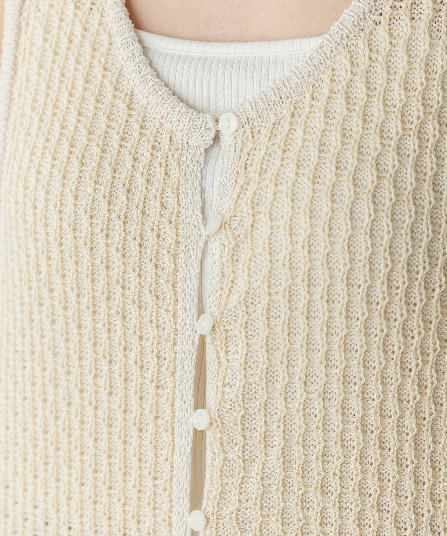 PATTERN KNITTING 2WAY ONE-PIECE