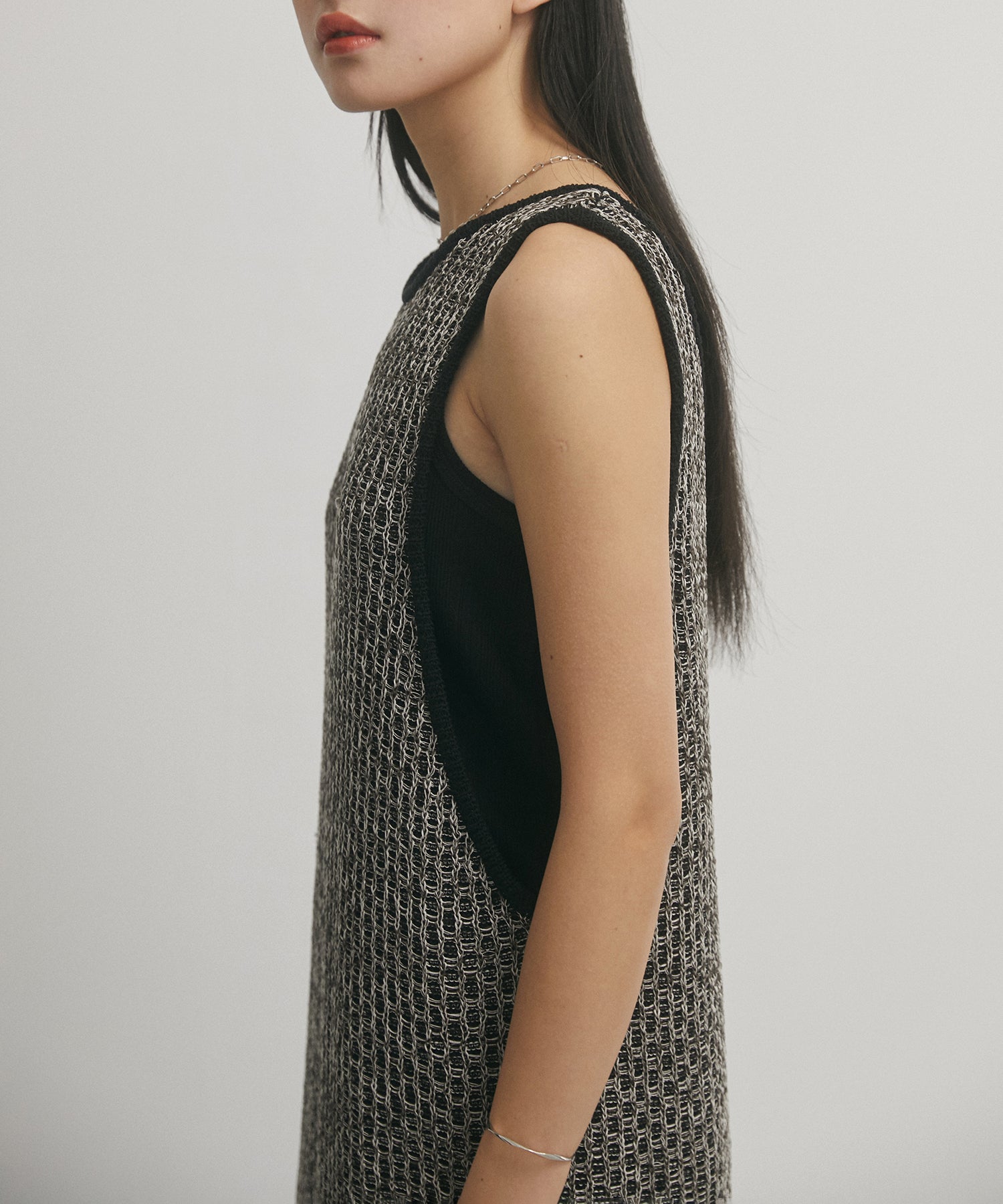 PATTERN KNITTING 2WAY ONE-PIECE